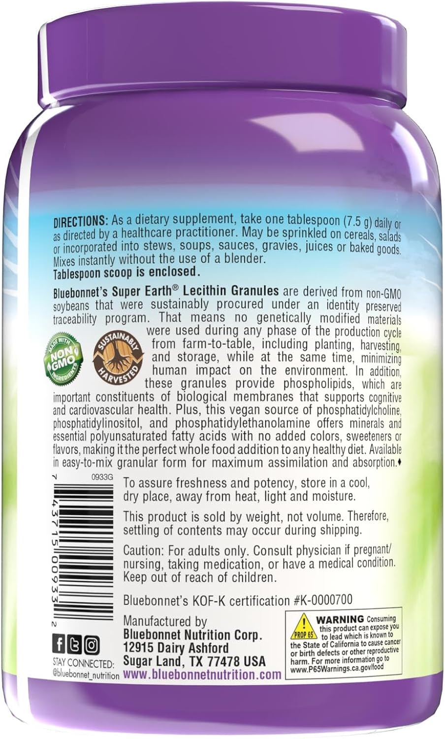 bluebonnet-nutrition-super-earth-lecithin-granules---non-gmo-soy-vegan-kosher-gluten-free---254-oz---96-servings-3