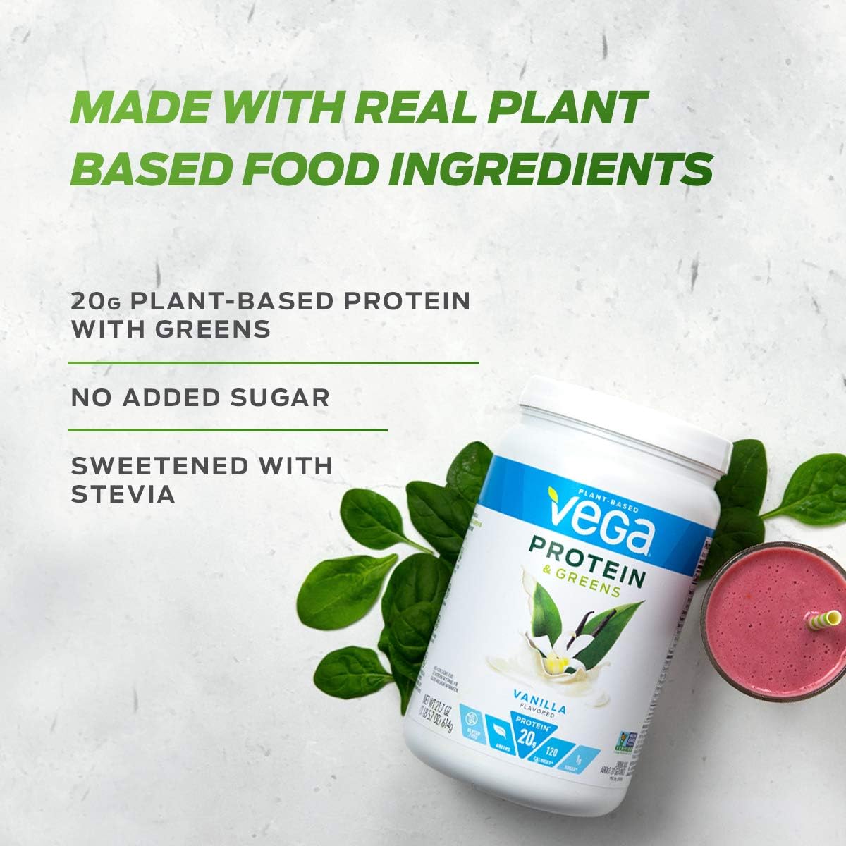 salted-caramel-vega-protein-and-greens-powder---vegan-20g-plant-protein-low-carb-keto-friendly-dairy-gluten-free---11lb-17-servings-3