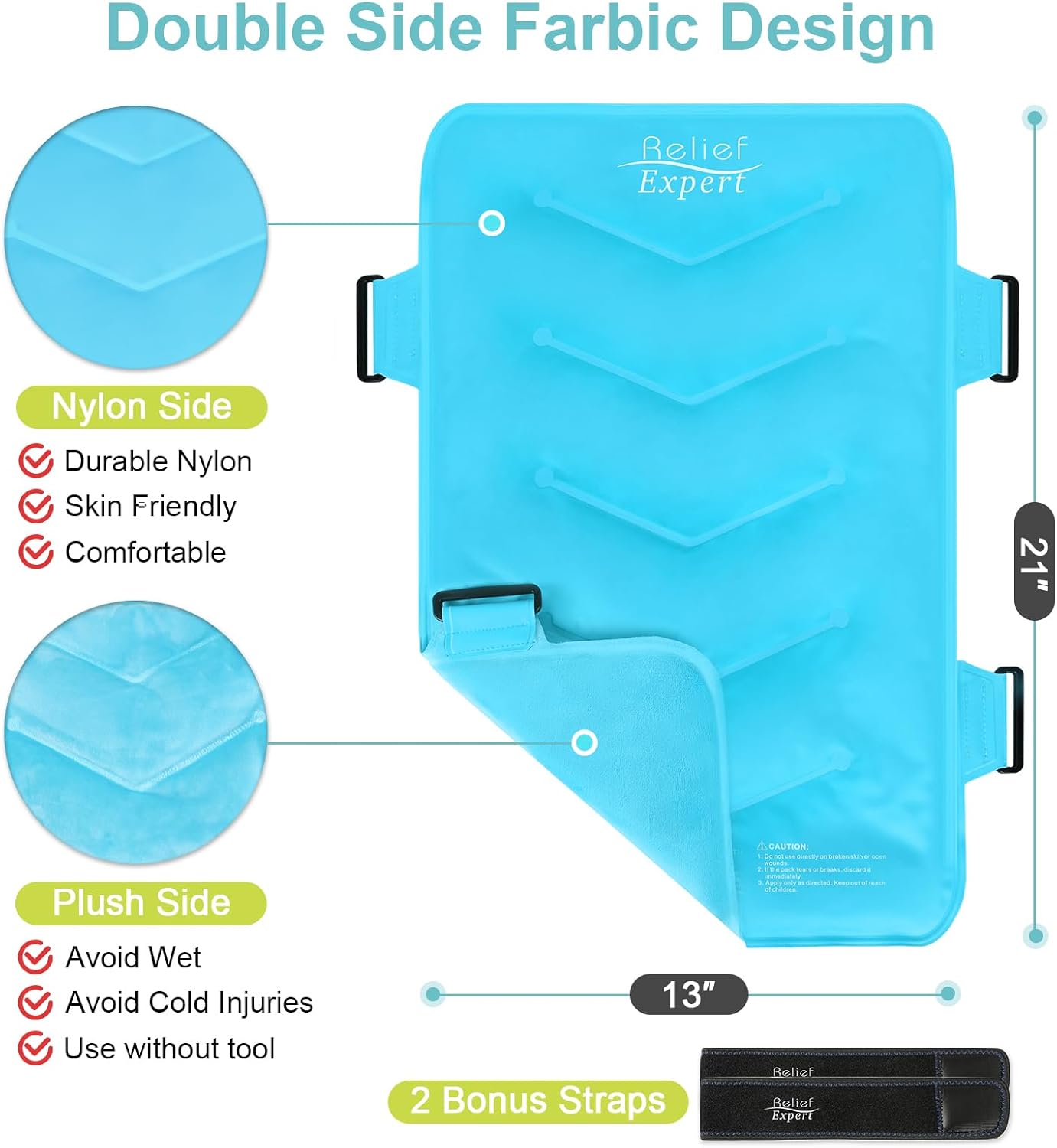 xxl-reusable-gel-ice-pack-for-full-back-hip-and-leg-relief---cold-compress-therapy-wrap-for-muscle-fatigue---extra-large-13x21-blue-3