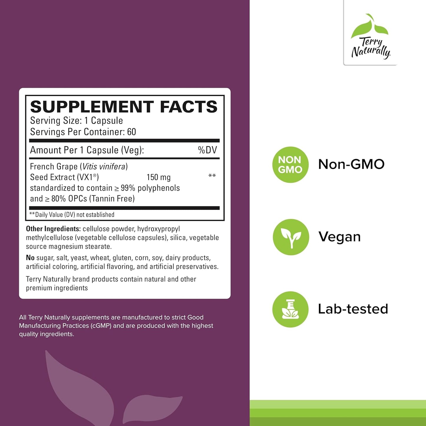 150mg-clinical-opc-french-grape-seed-extract-capsules---antioxidant-supplement---vegan-non-gmo-gluten-free---60-servings-2