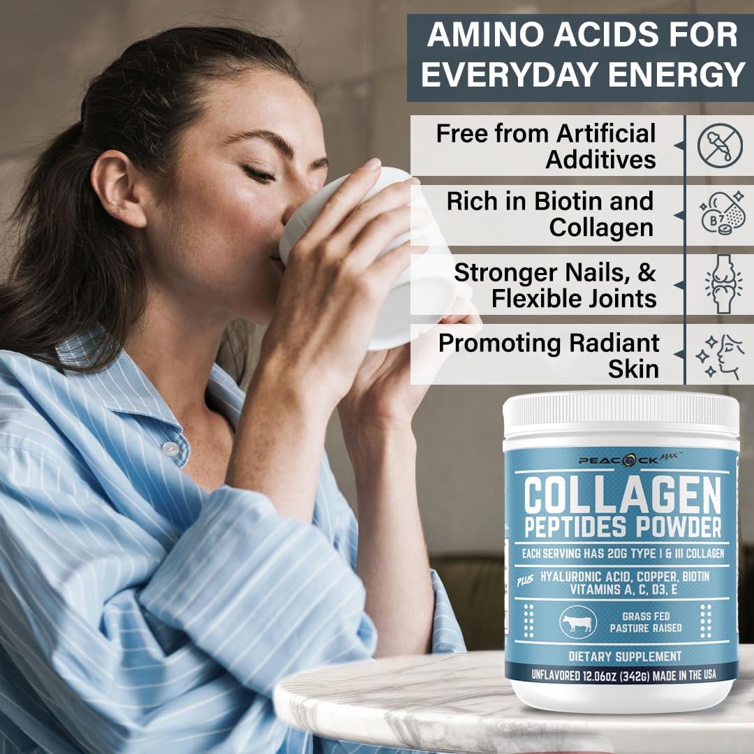multi-collagen-peptides-powder---unflavored-protein-with-hyaluronic-acid-copper-biotin-multivitamin---1206-oz-for-nail-skin-hair-gut-health-3