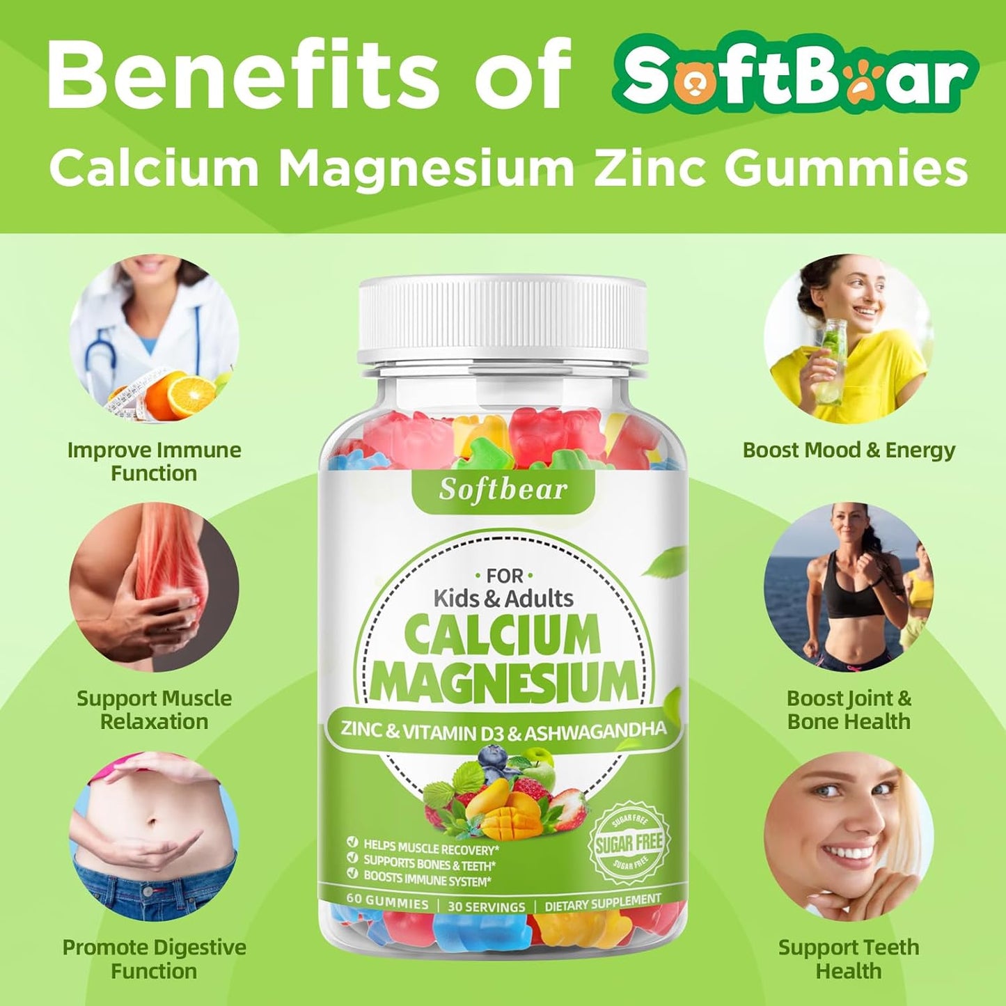 vegan-calcium-magnesium-zinc-gummies-with-vitamin-d3-for-bone-strength---mixed-fruit-flavor---60-chewable-gummies---softbear-womens-supplement-4