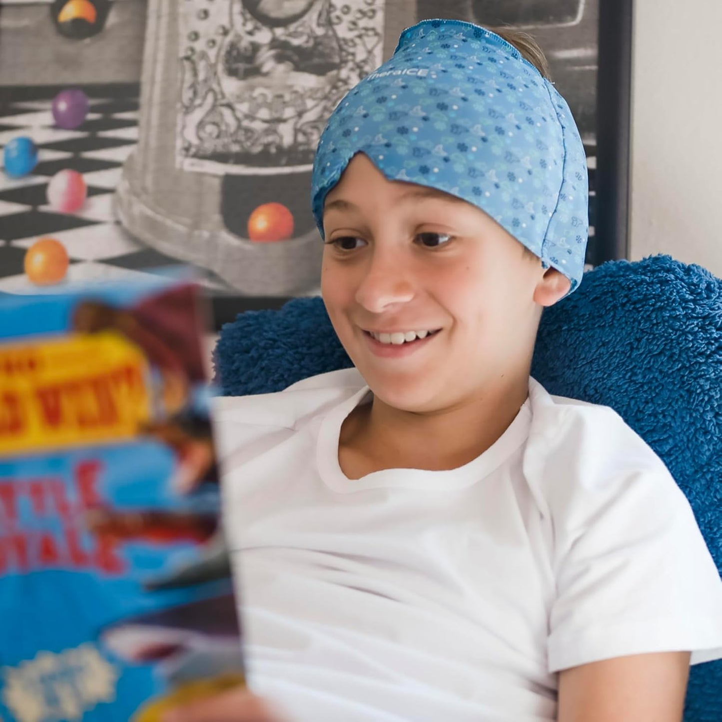 junior-migraine-relief-cap---gel-ice-pack-for-soothing-headaches-bumps-bruises---cooling-head-wrap-for-kids---face-cold-compress-hat-4