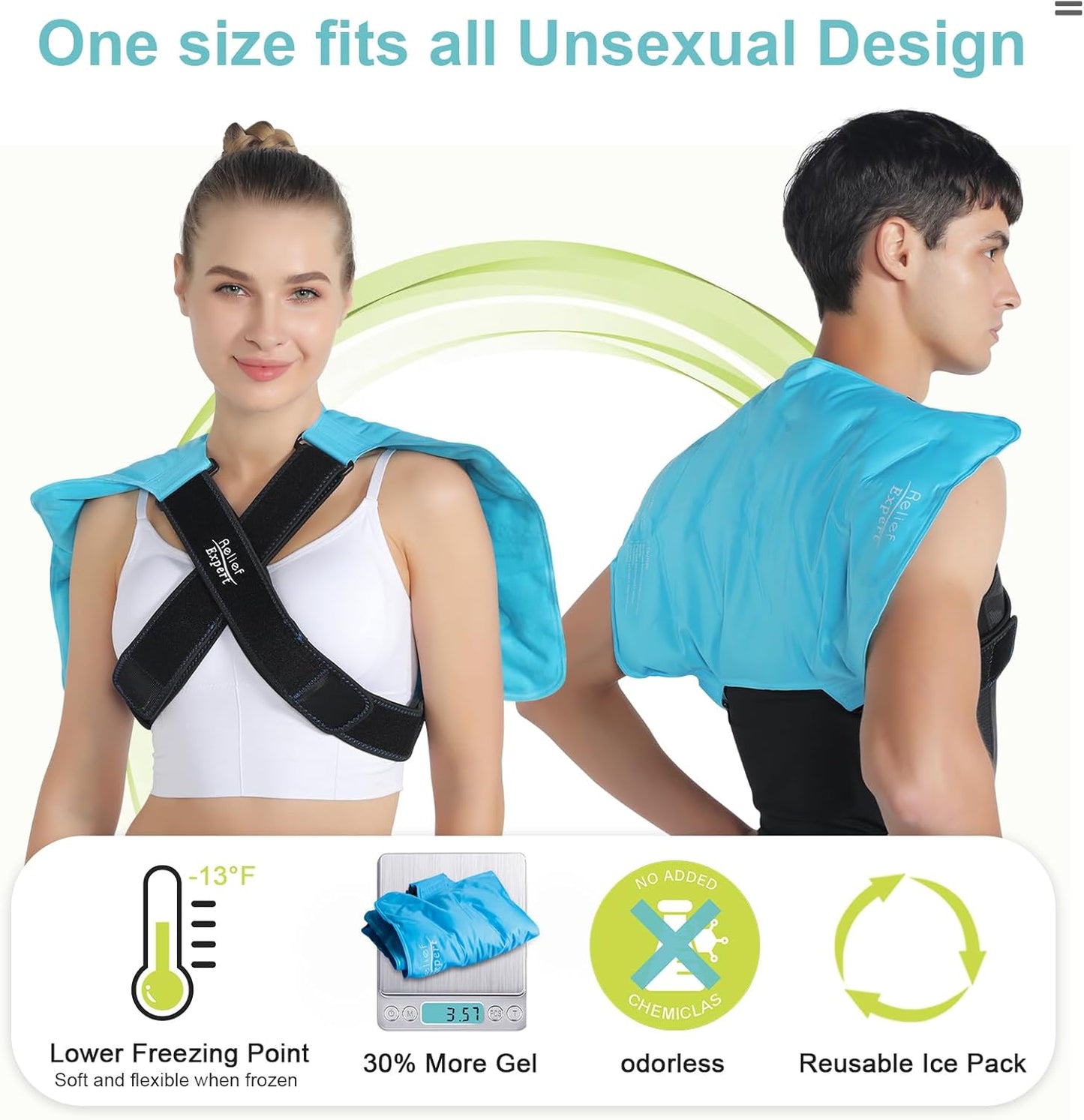 xxl-reusable-gel-ice-pack-for-full-back-hip-and-leg-relief---cold-compress-therapy-wrap-for-muscle-fatigue---extra-large-13x21-blue-4
