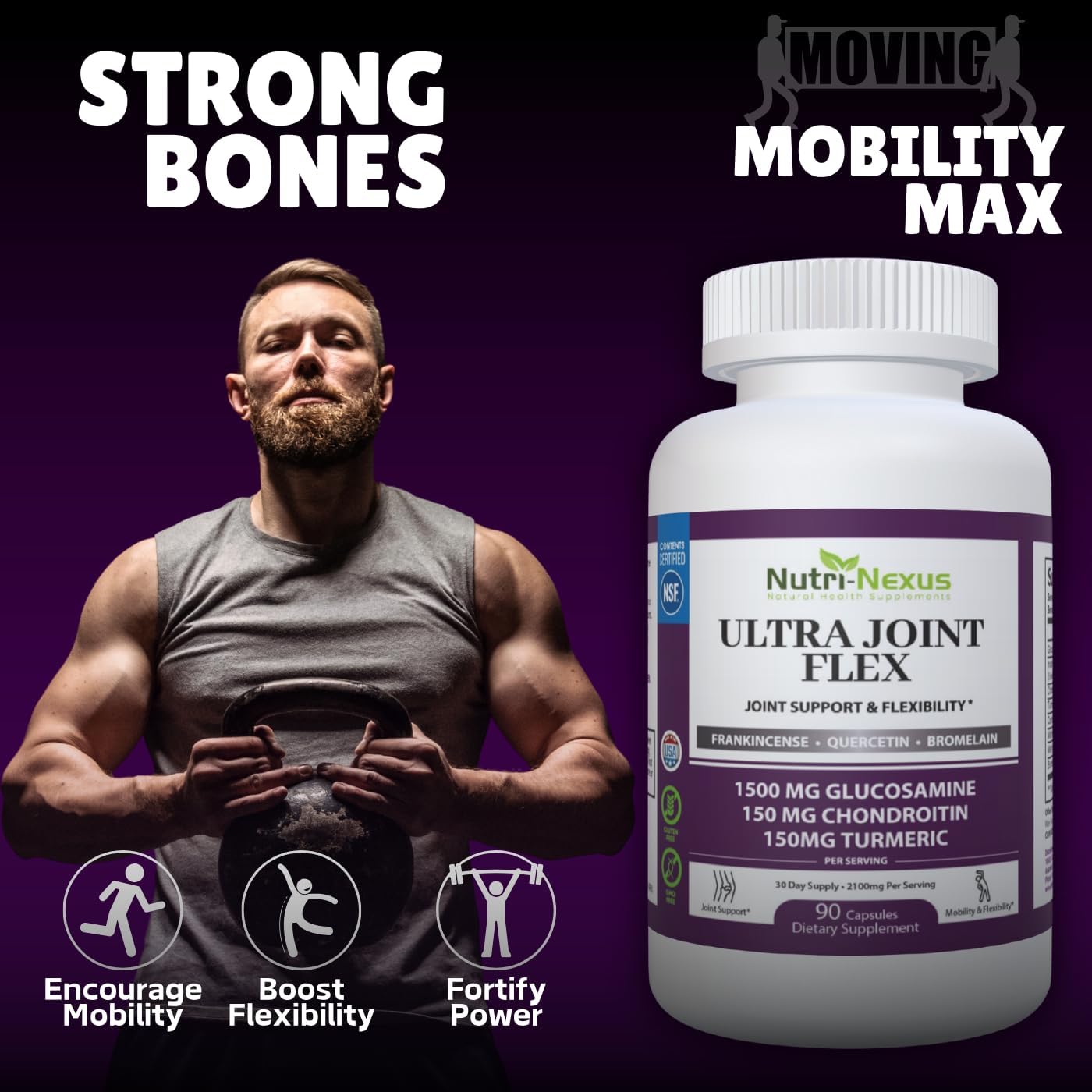 ultra-joint-flex-supplement-with-glucosamine-chondroitin-turmeric---natural-joint-support-for-mobility-flexibility---includes-frankincense-quercetin-bromelain---90-capsules-2