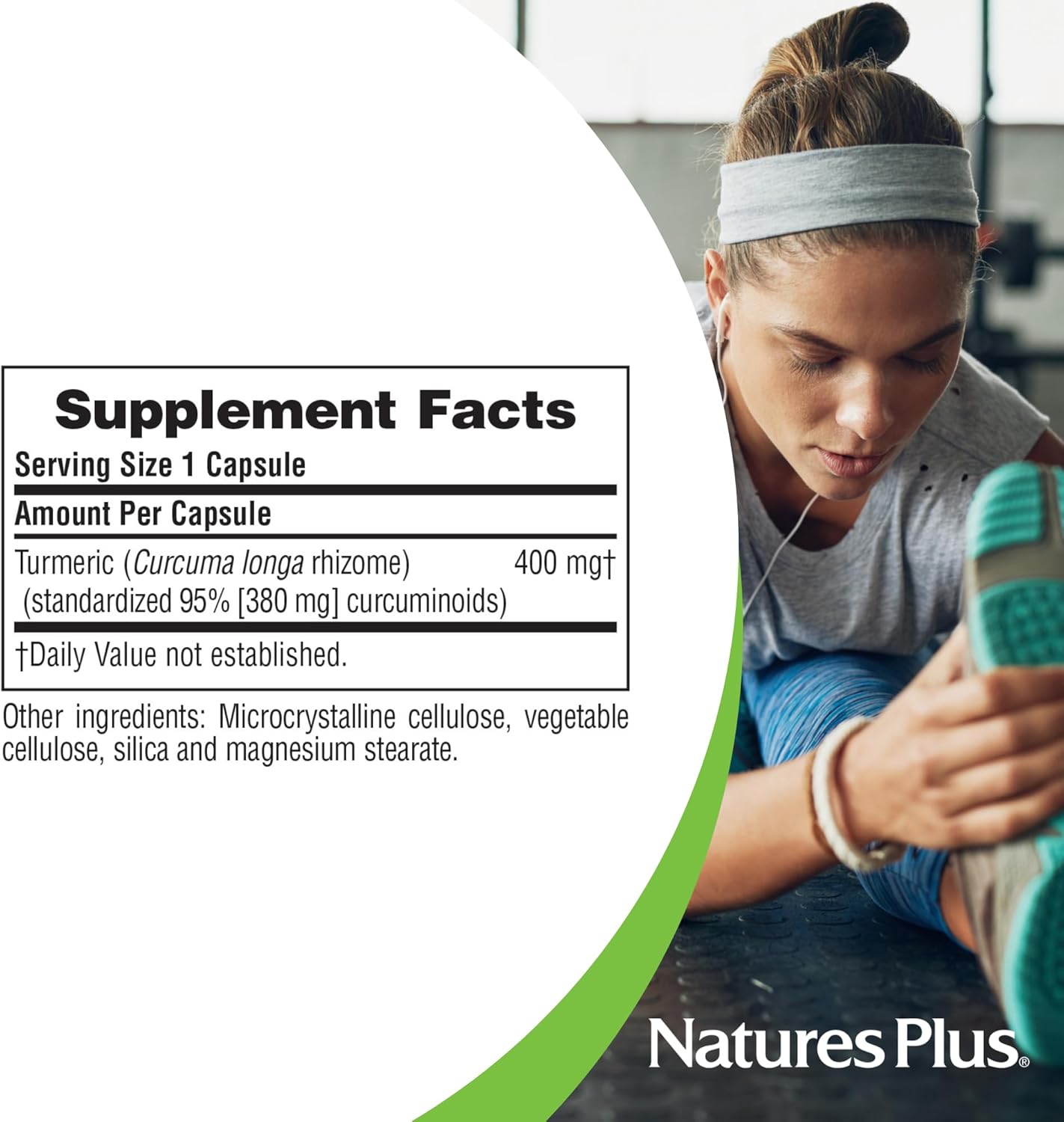 Herbal Actives Turmeric 400mg - 95% Curcumin - 60 Vegan Capsules - Vegetarian & Gluten-Free - Espot.com.au