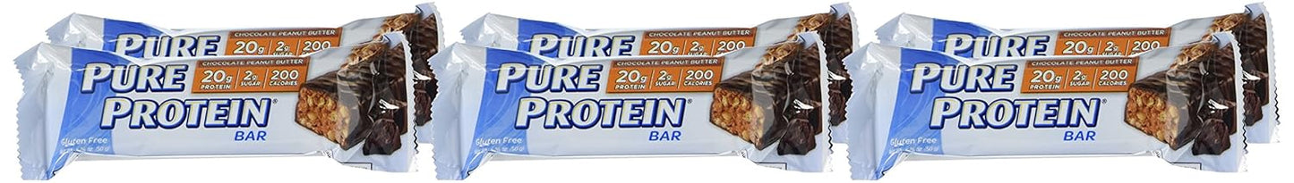 chocolate-peanut-butter-high-protein-bars---20g-protein-per-bar---gluten-free---6-bars---pure-protein-7