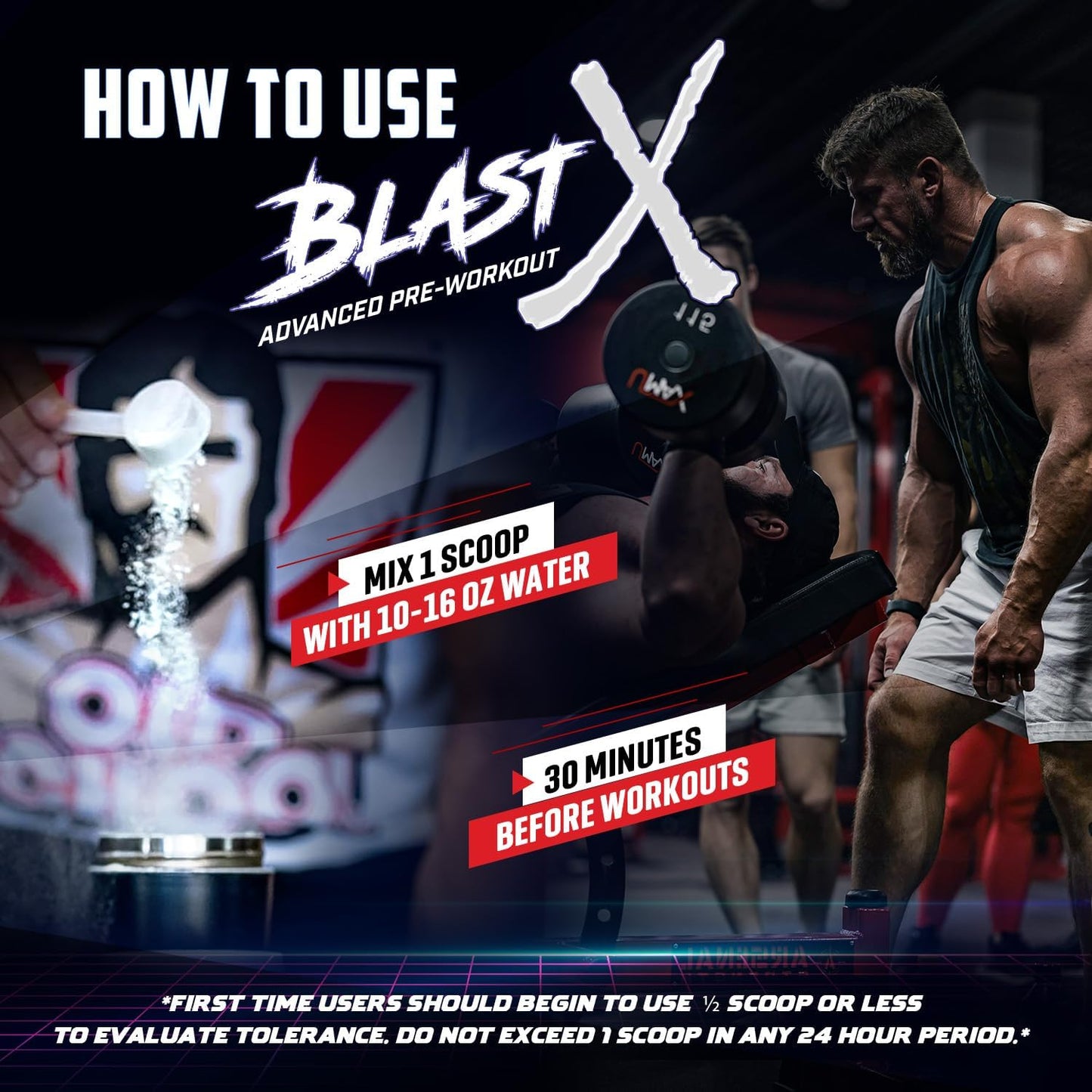 blast-x-advanced-pre-workout-powder-for-intense-energy-boost---natural-caffeine-beta-alanine-citrafuze-l-citrulline-taurine---men-women---strength-focus-endurance---old-school-labs-5
