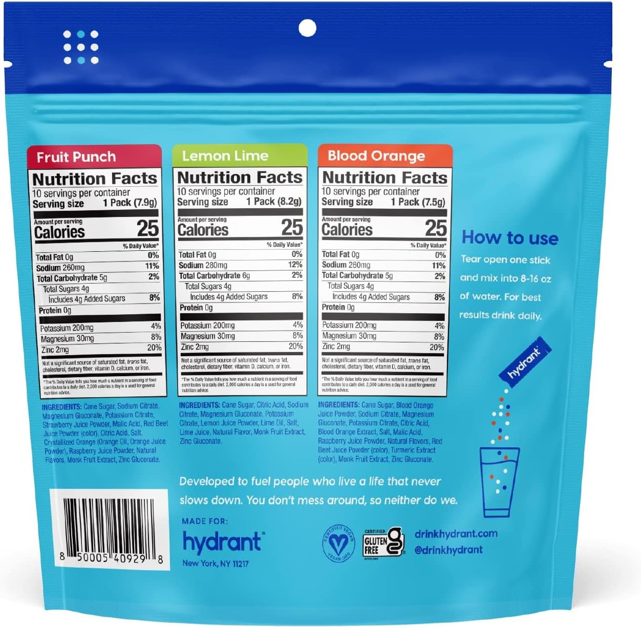 hydrant-hydrate-variety-pack---30-stick-packs-electrolyte-powder-for-rapid-hydration---drink-mix-packets-to-rehydrate-faster-than-water-2