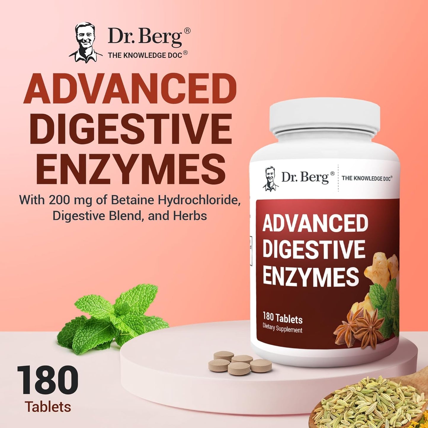 dr-berg-advanced-digestive-enzymes-with-apple-cider-vinegar---180-tablets---supports-digestive-health-with-betaine-hcl-ginger-root-peppermint-4
