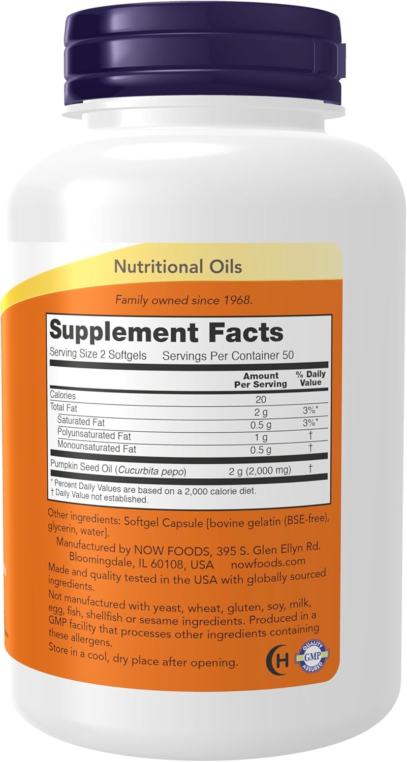 now-foods-pumpkin-seed-oil-1000-mg-softgels---cold-pressed-supplement-with-essential-fatty-acids-and-phytosterols---100-count-2