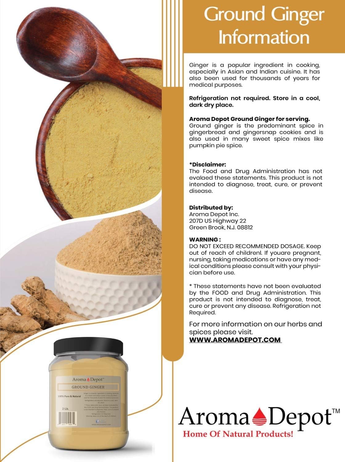 5-lbs-raw-ginger-powder---natural-keto-vegan-vitamin-c-rich-root-for-food-tea-juice-coffee---non-gmo-gluten-free---from-india-3