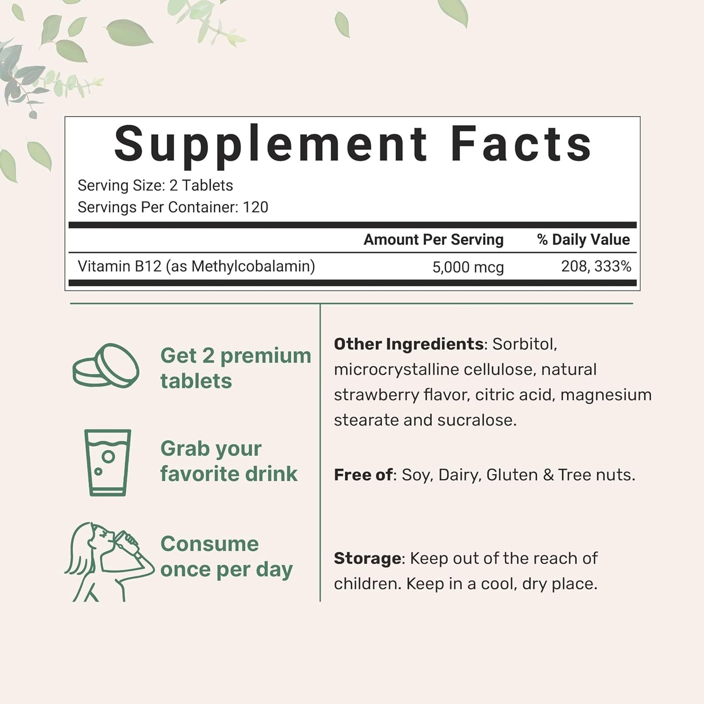 vitamin-b12-5000mcg-chewable-tablets---methyl-b12-active-form-for-energy-metabolism-support---natural-strawberry-flavor---vegan-non-gmo---240-tablets-2
