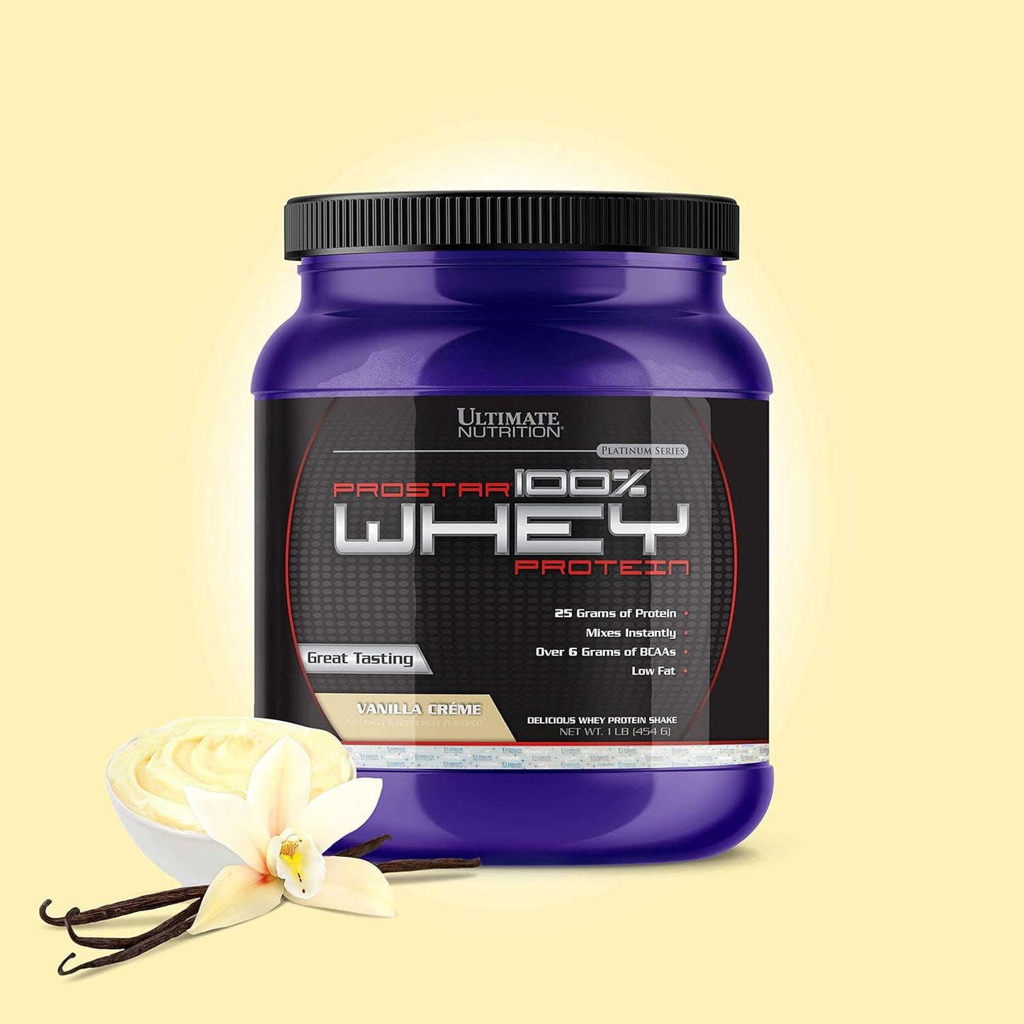 Vanilla Prostar Whey Protein Isolate Powder for Muscle Gain & Recovery - Low Carb, High Protein Shake - Keto Friendly - 1 lb Tub - Espot.com.au