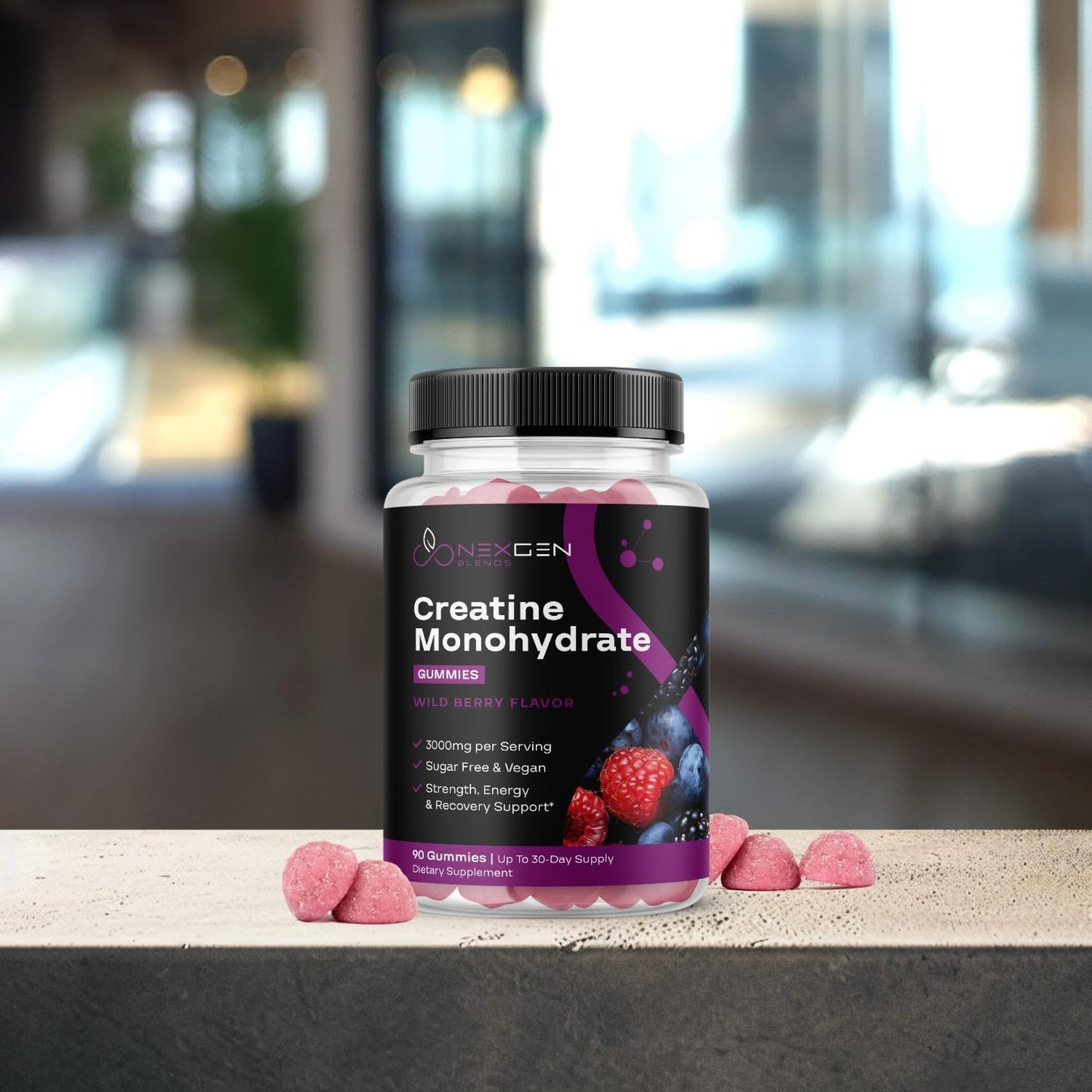 wild-berry-flavor-sugar-free-creatine-gummies---vegan-3000mg-creatine-chews-for-energy-recovery---gluten-free-non-gmo---30-servings-6