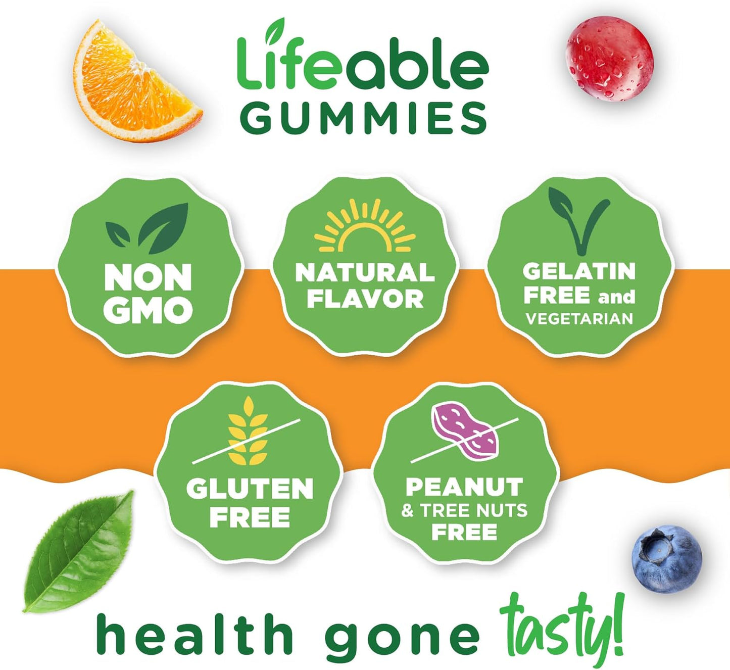 Men's Multivitamin Gummies with Vitamins A, C, D, E, B-Complex, Zinc, and Ginseng | 90 Count - Espot.com.au