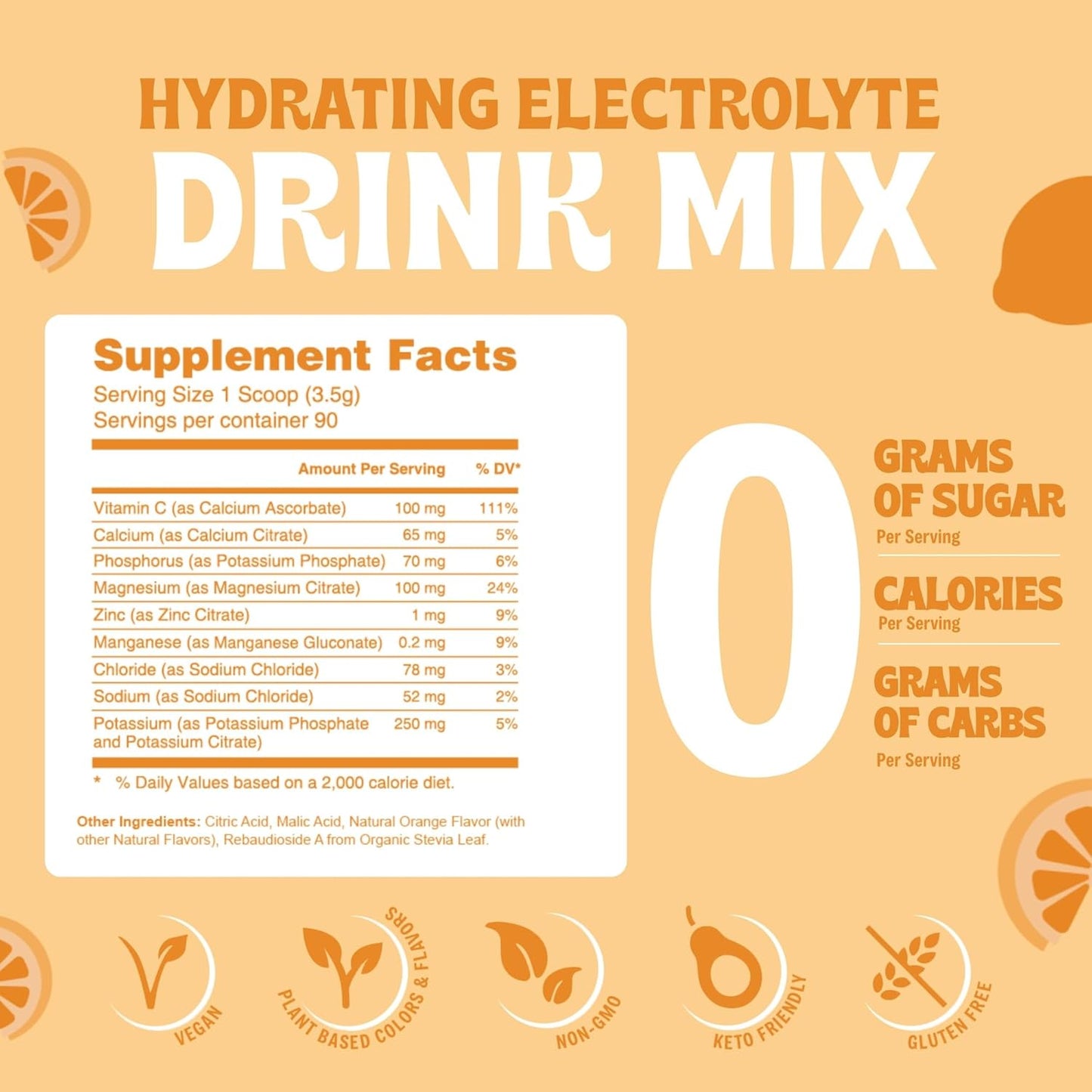 sugar-free-electrolyte-drink-mix---orange-hydration-powder-with-zero-calories-carbs-or-artificial-ingredients---90-servings---keto-vegan-friendly-3