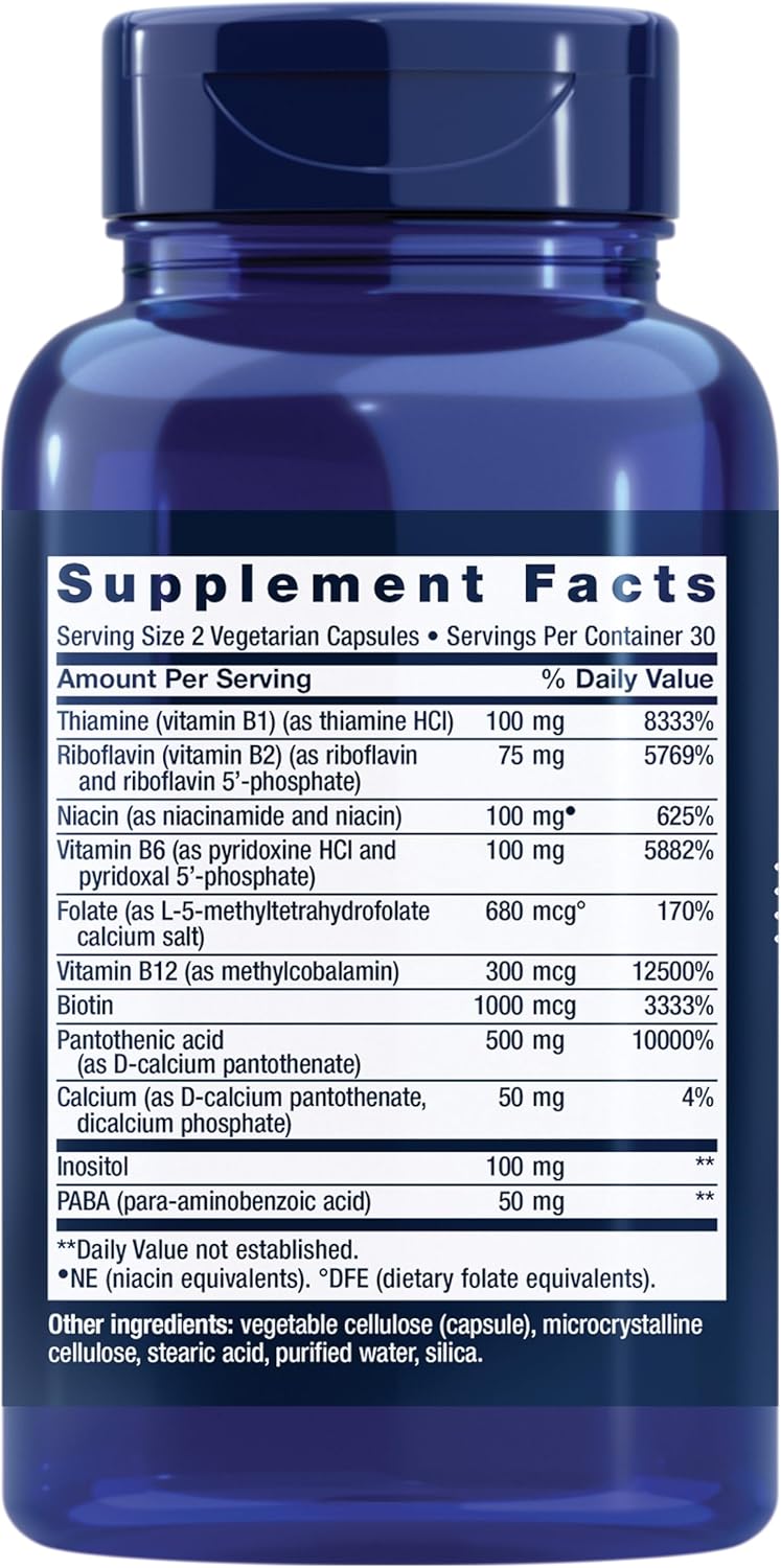 life-extension-bioactive-complete-b-complex---heart-brain-nerve-support---boost-energy-metabolism---60-vegetarian-capsules-2