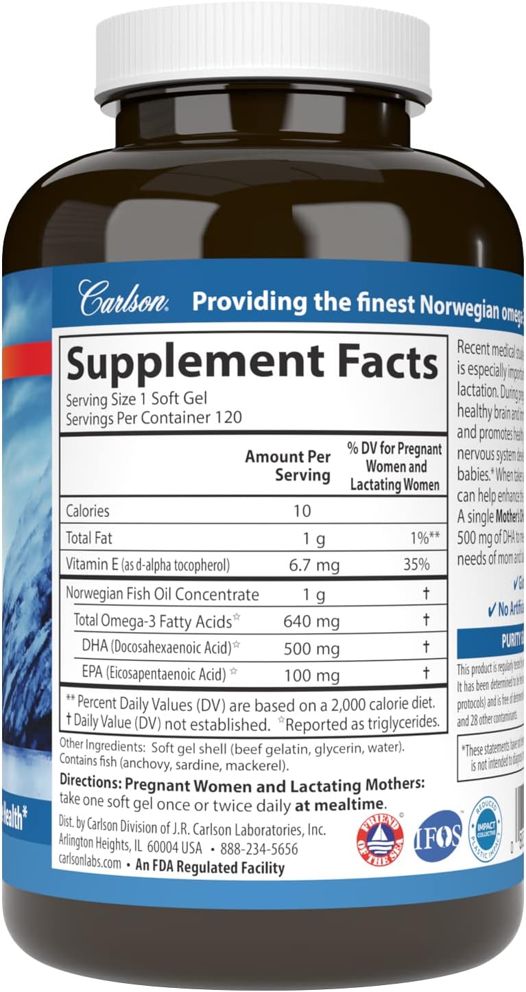carlson-mothers-dha-softgels---500mg-dha-for-prenatal-support-fetal-development-immune-health---120-count-2