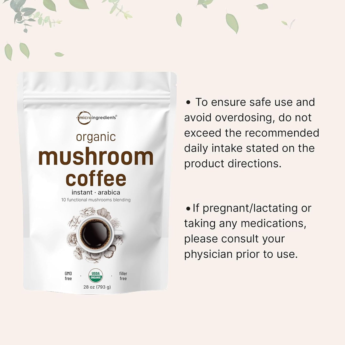 organic-instant-mushroom-coffee-powder-10-in-1-blend---28-ounce-317-servings-boost-immunity-energy-with-lions-mane-chaga-reishi-arabica-coffee-micro-ingredients-5