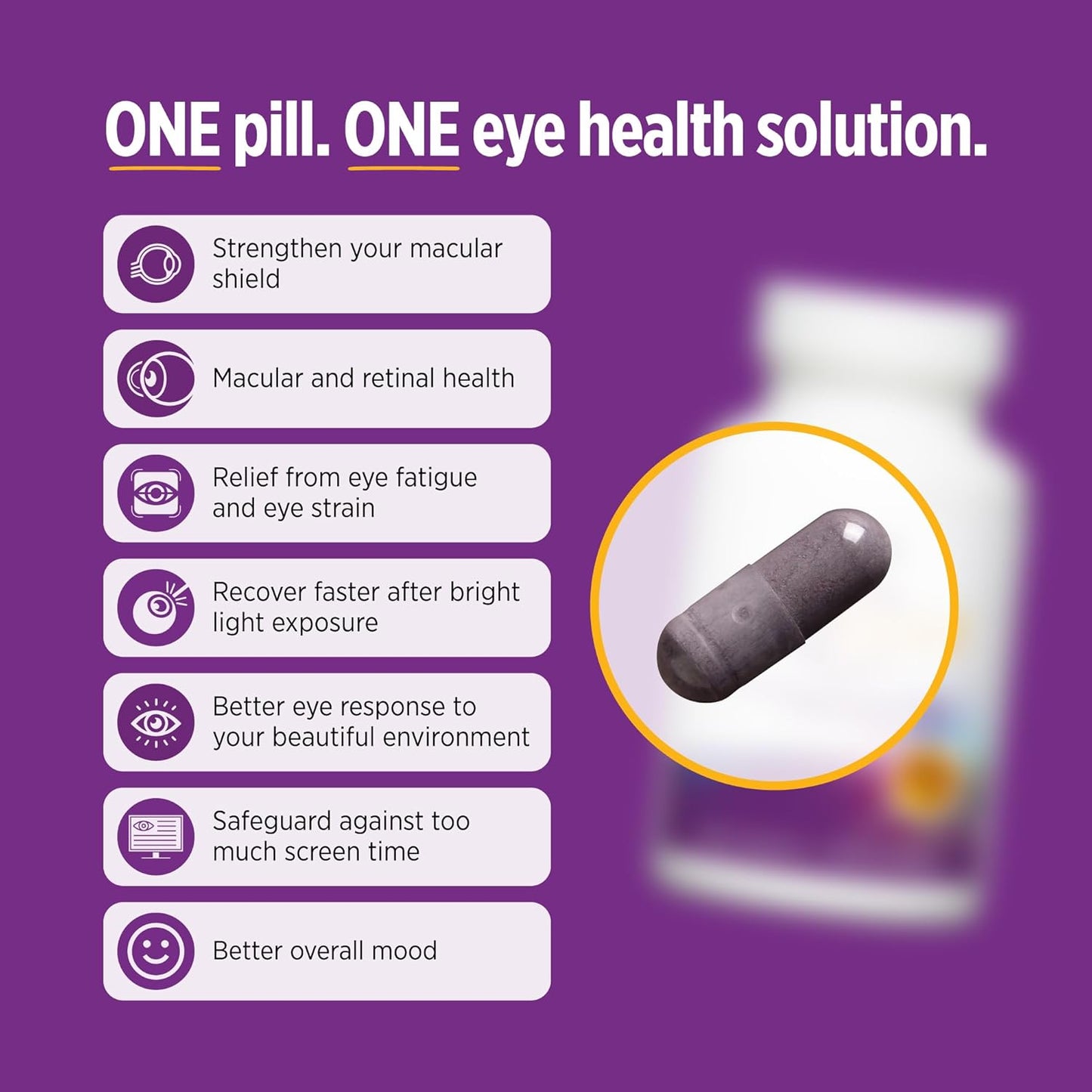 Clinical-Grade OcuGold Supplement for Macula & Retina Health - 30 Vegan Capsules - with Lutein and Zeaxanthin for Eye Strain and Visual Performance - Espot.com.au