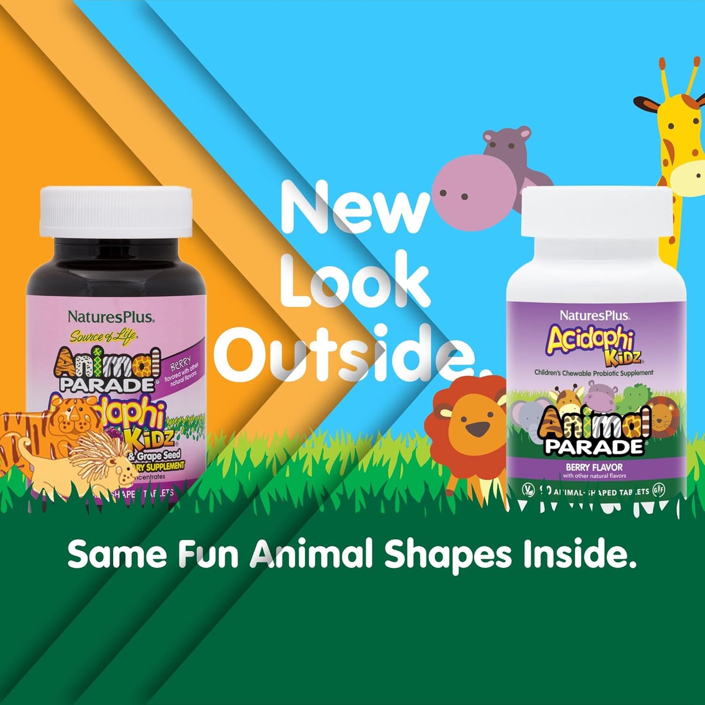 natures-plus-animal-parade-acidophikidz-berry-chewable-tablets-with-probiotics-fos-grape-seed---90-servings-2