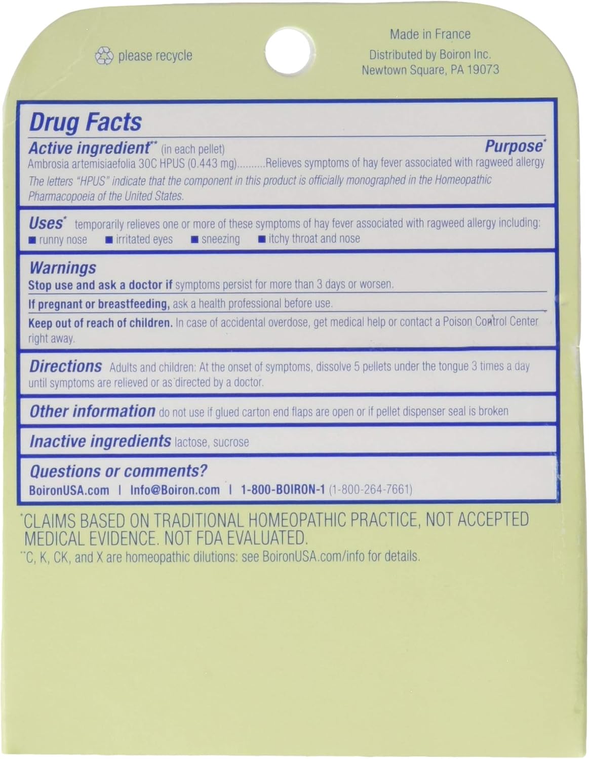 80-count-boiron-ambrosia-ragweed-allergy-relief-30c-bonus-pack---natural-allergy-relief-supplement-for-seasonal-allergies-2