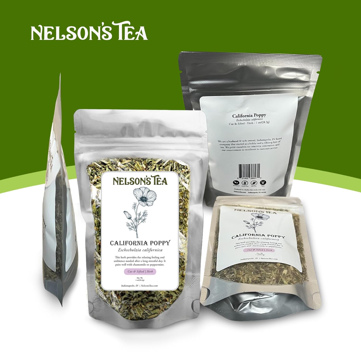 california-poppy-loose-leaf-herbal-tea---nelsons-tea---cut-sifted-for-calm-and-relaxation---16oz-7