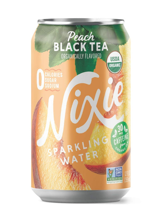 organic-peach-black-tea-nixie-sparkling-water---lightly-caffeinated-30mg-12-fl-oz-cans-24-pack---vegan-non-gmo-gluten-free---0-calorie-sugar-sodium-1