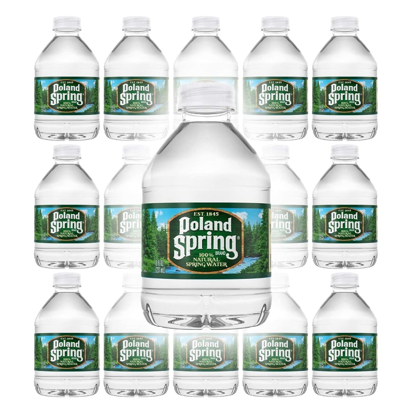 Poland Spring 8 oz Mini Bottled Water 16 Pack - Macouba Small Spring Water Bottles - Espot.com.au