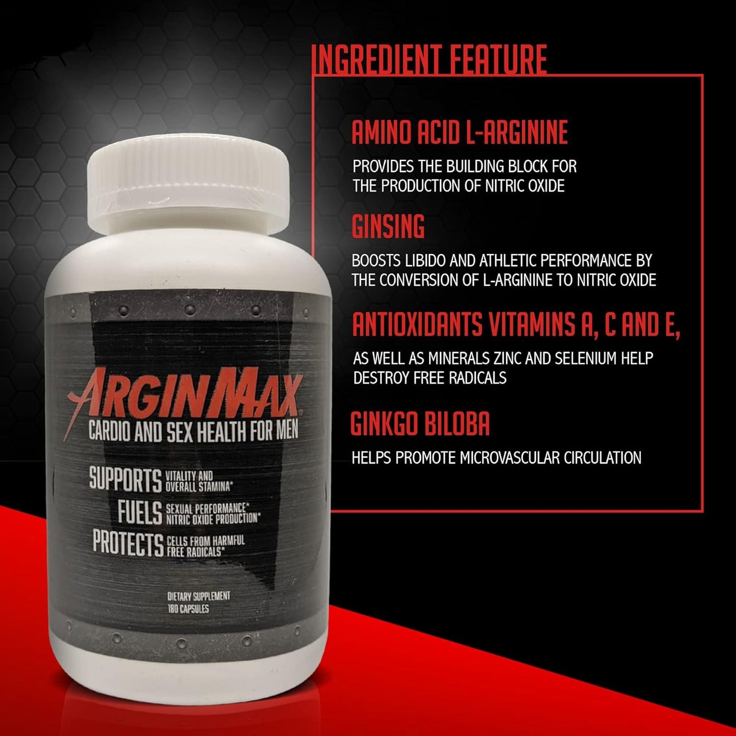 arginmax-l-arginine-nitric-oxide-supplement-for-men---ginseng-infused-nitric-oxide-booster---supports-oxygen-blood-flow---180-capsules-2