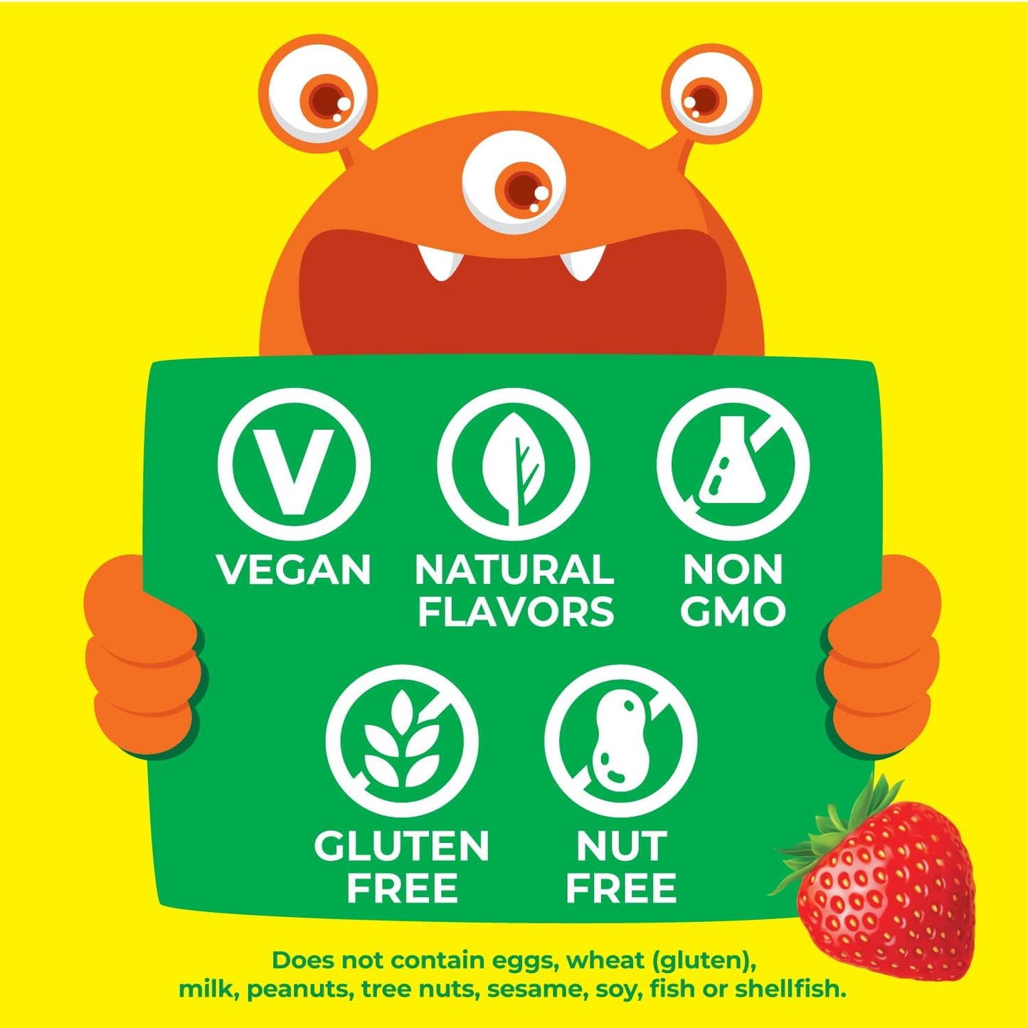 Berry Flavored Kids Probiotic Chewable Tablets - 5 Billion CFU Acidophilus Blend with Prebiotic Fiber - Vegan & Nut Free - 60 Chewables for Digestive Health - Espot.com.au