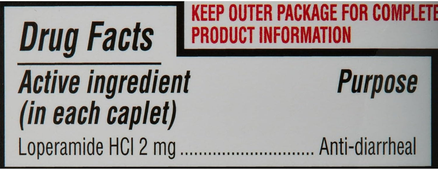 Equate Loperamide 2mg Caplets - 24 Count Box by Fusion Shop Store - Espot.com.au