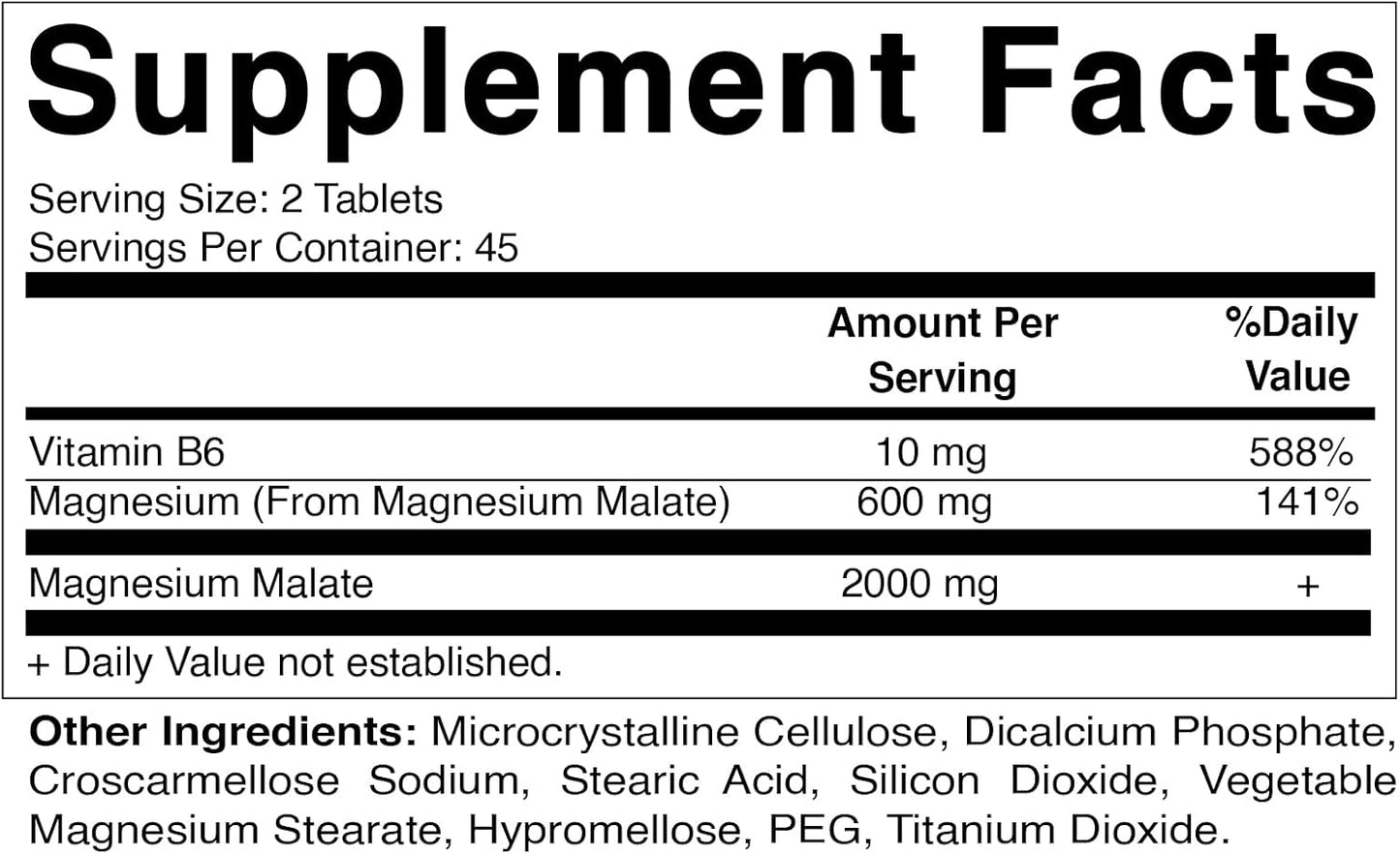 2-bottles-of-vitamatic-magnesium-malate-2000mg---90-vegetarian-tablets-with-added-b6---supports-muscle-joint-and-heart-health---maximum-absorption-formula-2