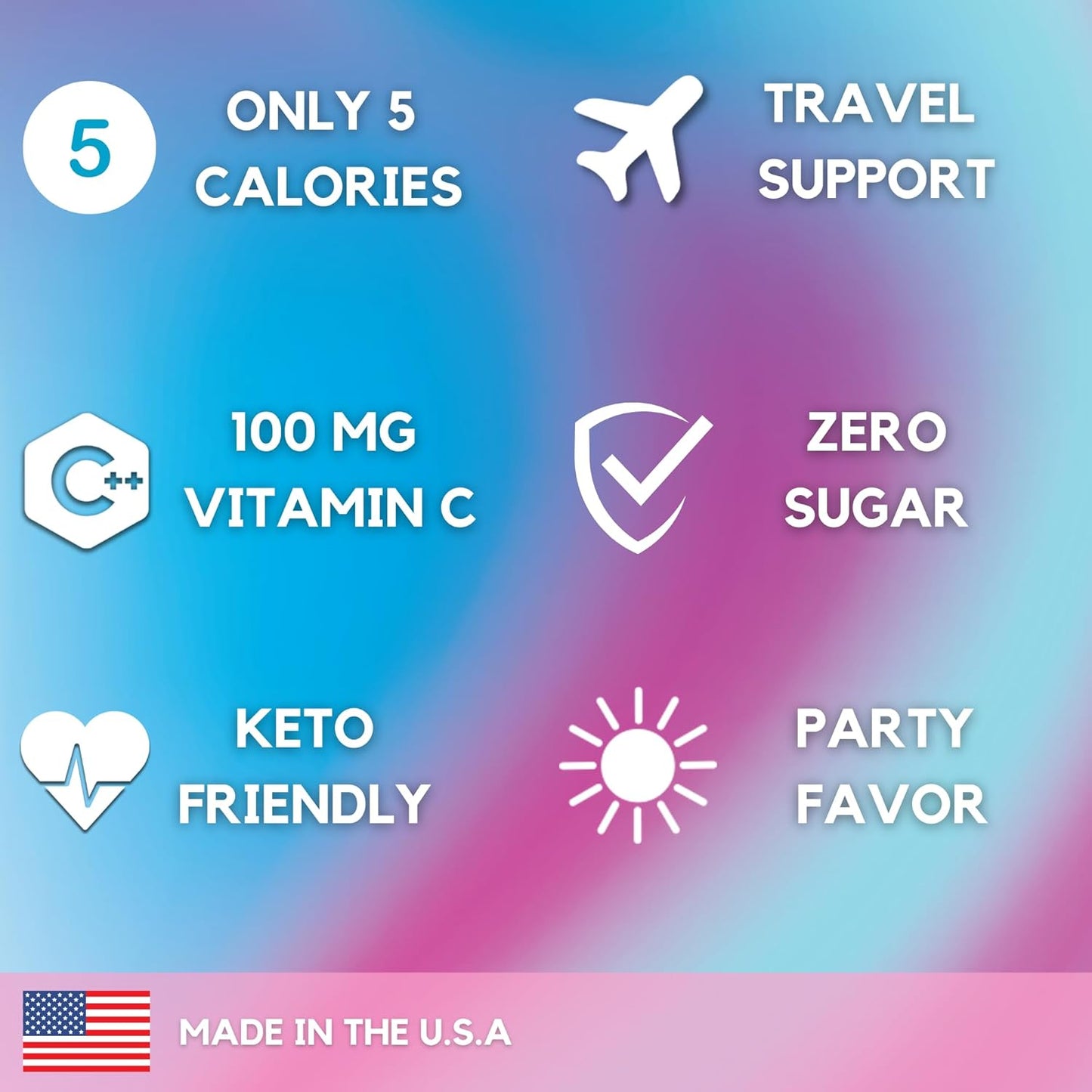 hydromate-electrolytes-powder-sticks---cotton-candy-flavor-16-packets-with-vitamin-c-for-instant-hydration---sugar-free-keto-friendly-electrolyte-support-3