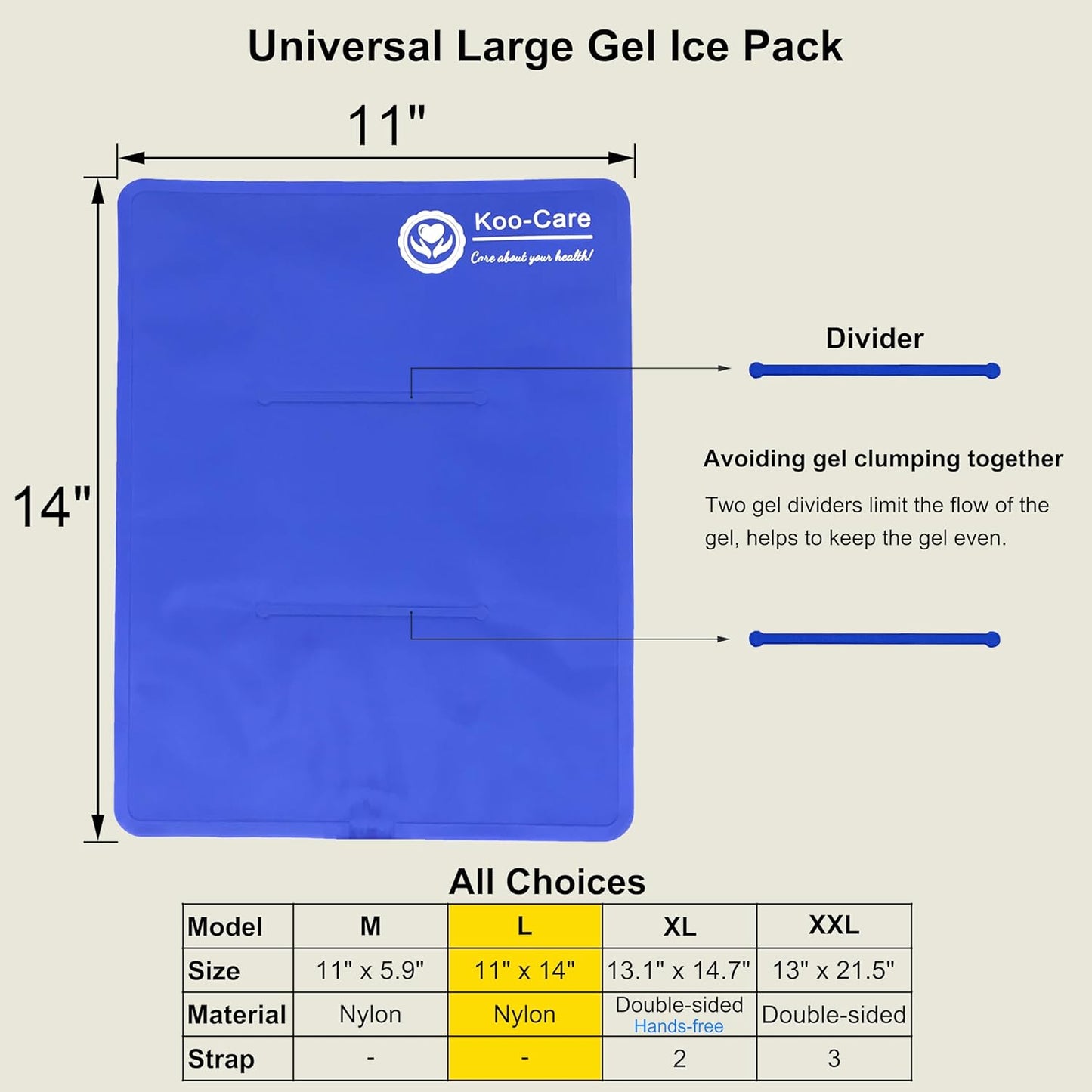 large-reusable-gel-ice-pack-for-injuries---hot-cold-compress-for-pain-relief-swelling---shoulder-arm-back-hip-knee-shin-foot---physical-therapy---11-x-14---pack-of-2-3