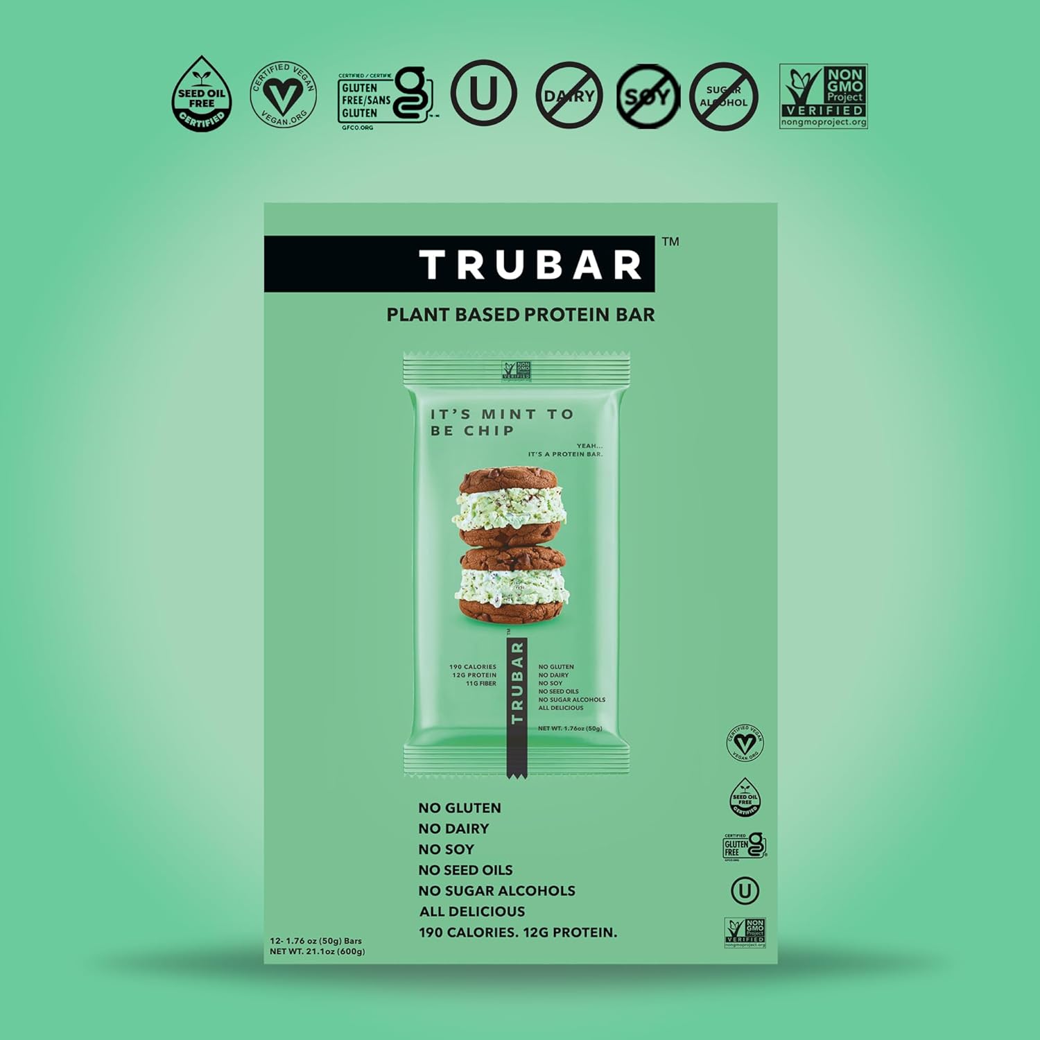 trubar-mint-to-be-chip-vegan-protein-bars---gluten-free-plant-based-high-fiber-dairy-free-low-fat-non-gmo-no-sugar-alcohols---12g-protein-13g-fiber---healthy-snack-bars---12-count-pack-6