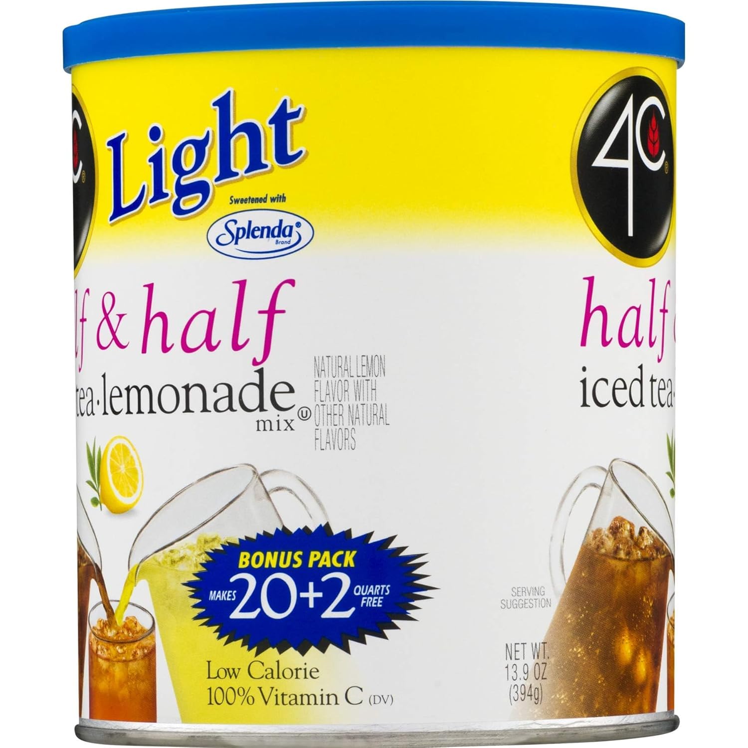 family-sized-4c-light-half-half-powdered-drink-mix---zero-sugar-low-calorie-thirst-quenching-flavors---22-quarts---139-ounce-pack-of-2-4