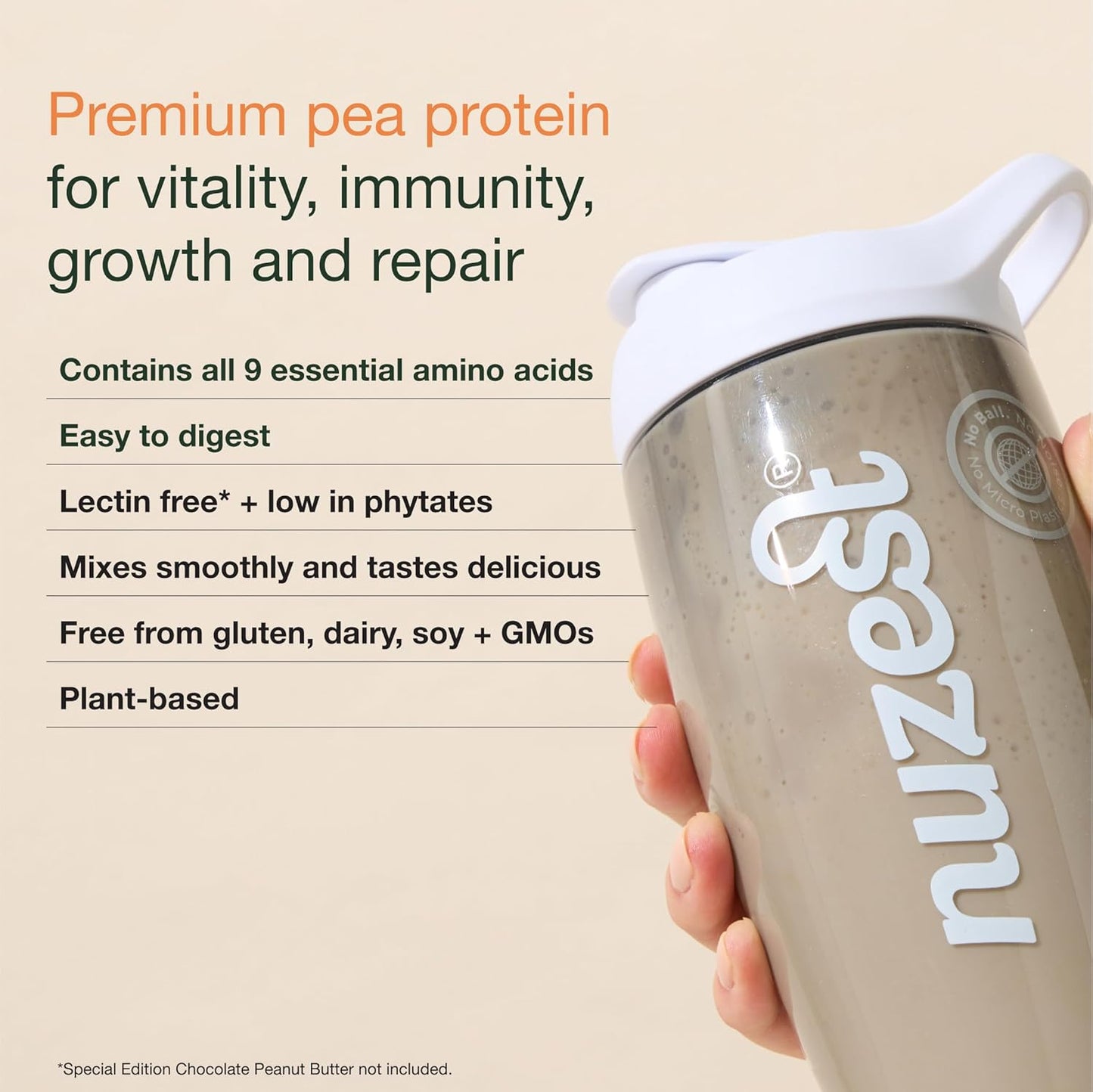 nuzest-clean-lean-protein-powder---vegan-vanilla-protein-shake-dairyglutengmo-free-naturally-sweetened---1-serving-3