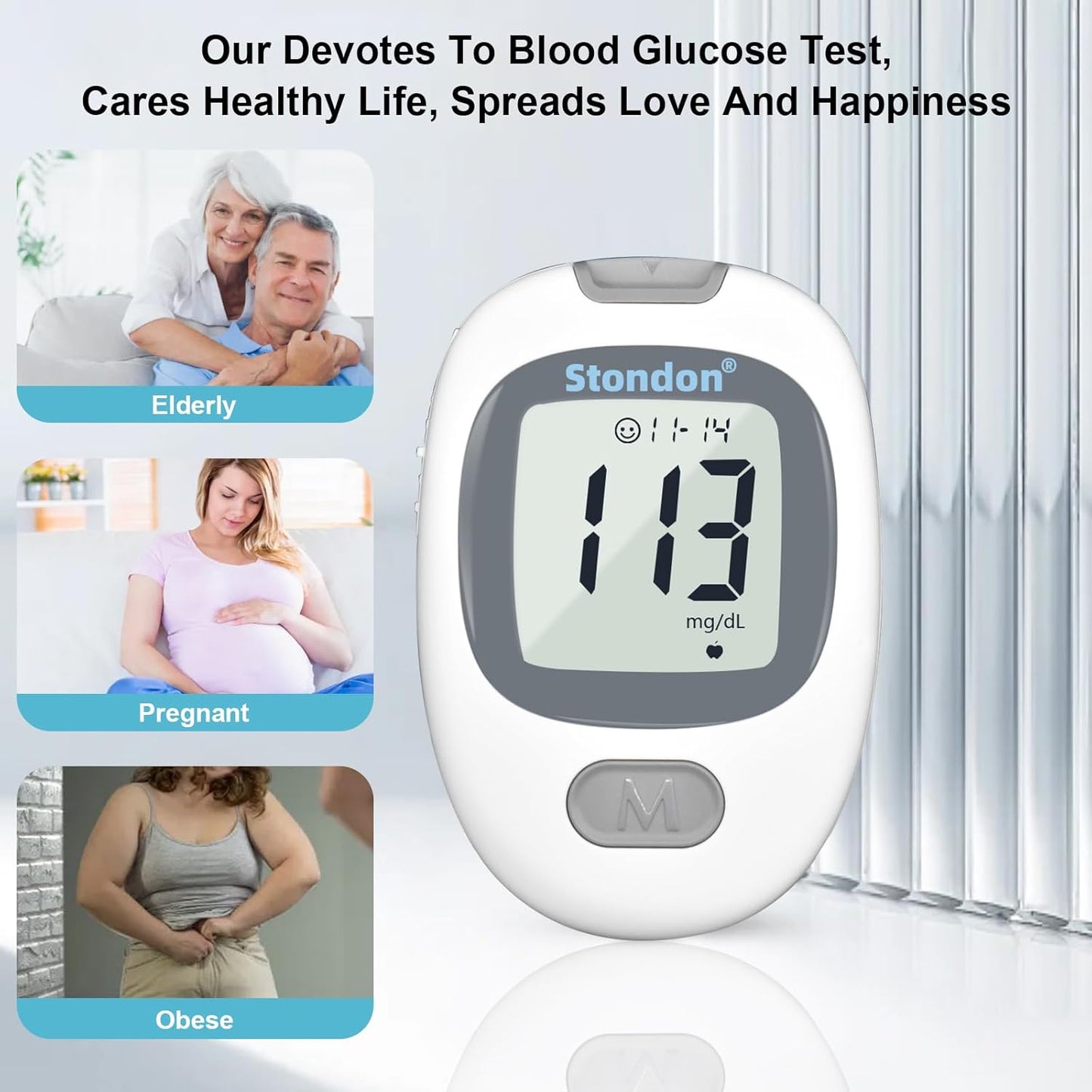 diabetes-testing-kit-with-blood-glucose-monitor-100-strips-100-lancets---grey-white-sugar-meter-7