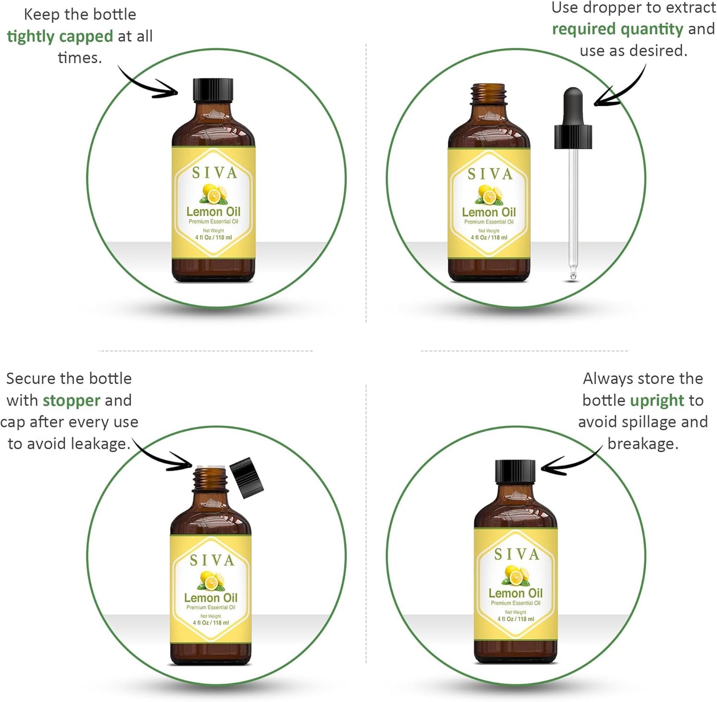 4-fl-oz-siva-organics-lemon-essential-oil---natural-aromatherapy-oil-for-diffuser-skin-hair-scalp-and-body-massage---includes-dropper-2