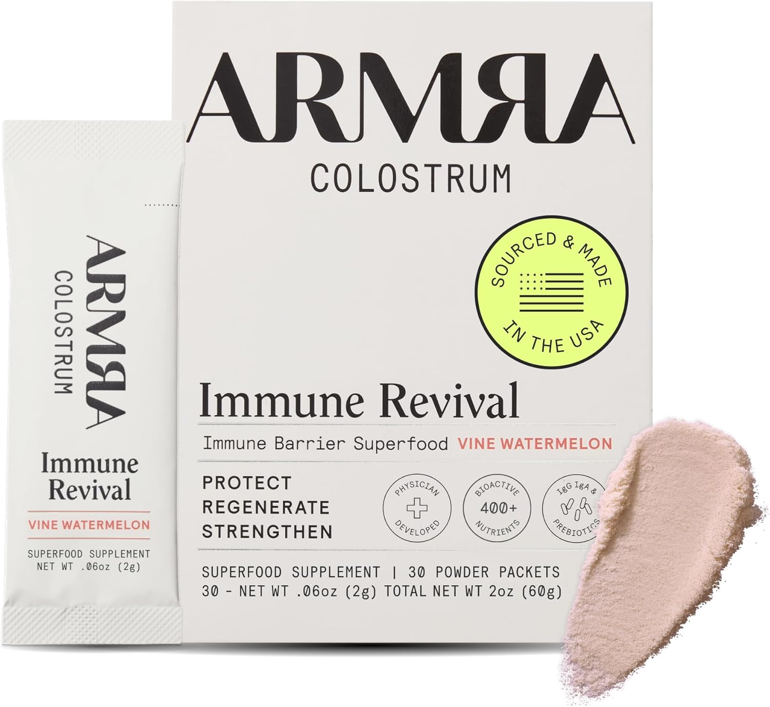 armra-colostrum-premium-powder---grass-fed-gut-health-immunity-support-skin-hair-benefits-400-bioactive-nutrients-bioavailable-formula-keto-friendly-gluten-fat-free---vine-watermelon-flavor-30-servings-1