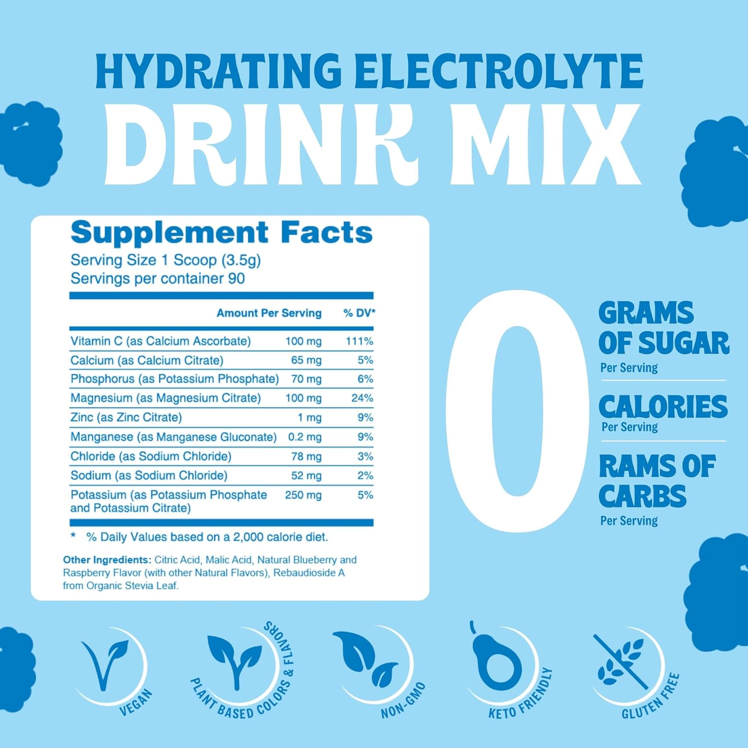 large-blue-raspberry-electrolyte-drink-mix-powder---vitalogix-naturals-replenisher-with-electrolytes-trace-minerals-keto-vegan-non-gmo-sugar-free-formula-for-daily-hydration-3