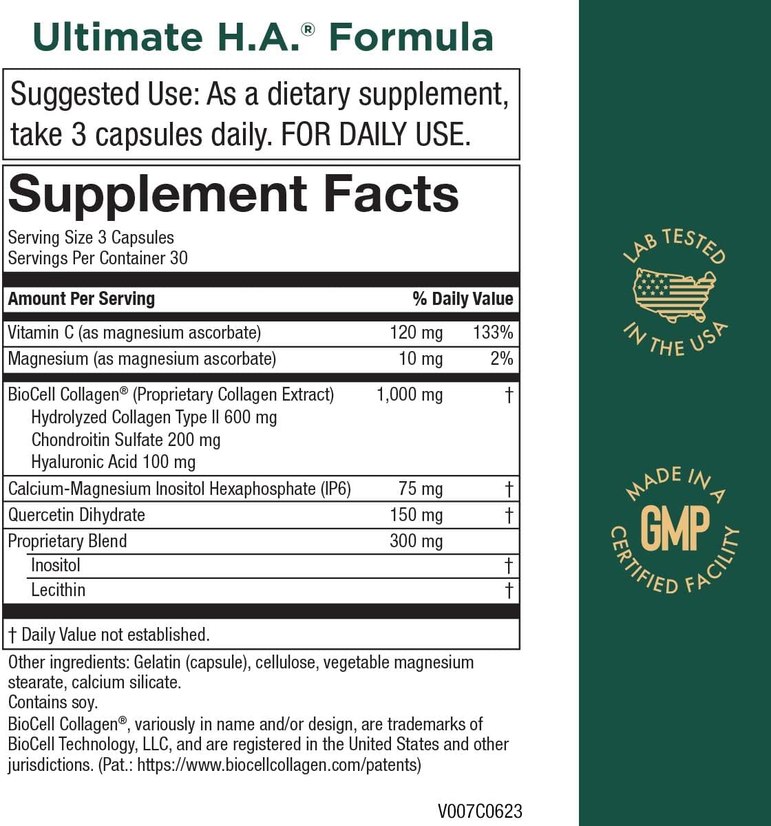 purity-products-ultimate-ha-formula-with-biocell-collagen---hyaluronic-acid-support-for-joints-and-skin---90-count-2