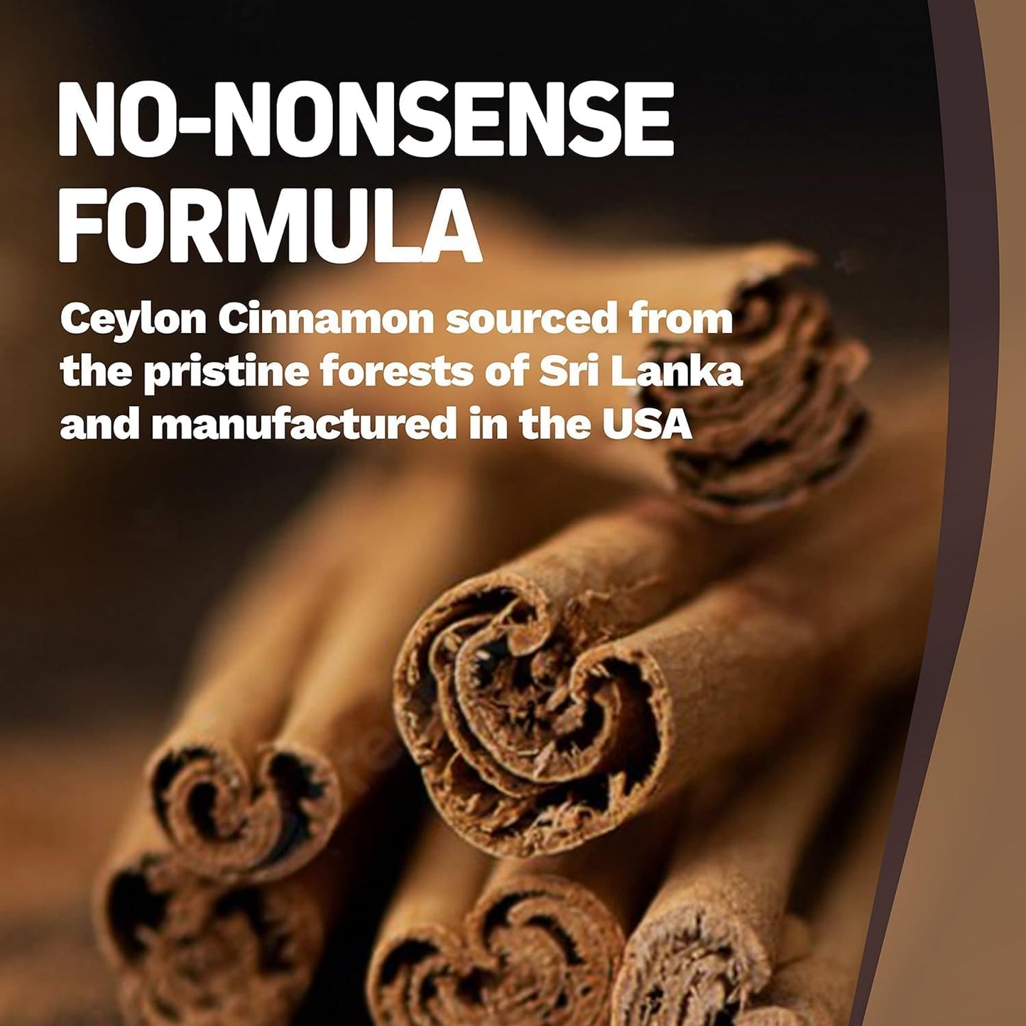Herbtonics Ceylon Cinnamon Capsules - 1500mg, 120ct | Immune Support, Weight Management | Non-GMO, Gluten-Free - Espot.com.au