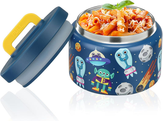 8oz-kids-stainless-steel-thermos-for-hot-and-cold-food---easy-open-wide-mouth-lunch-container-for-preschool-travel---blue-aliens-1