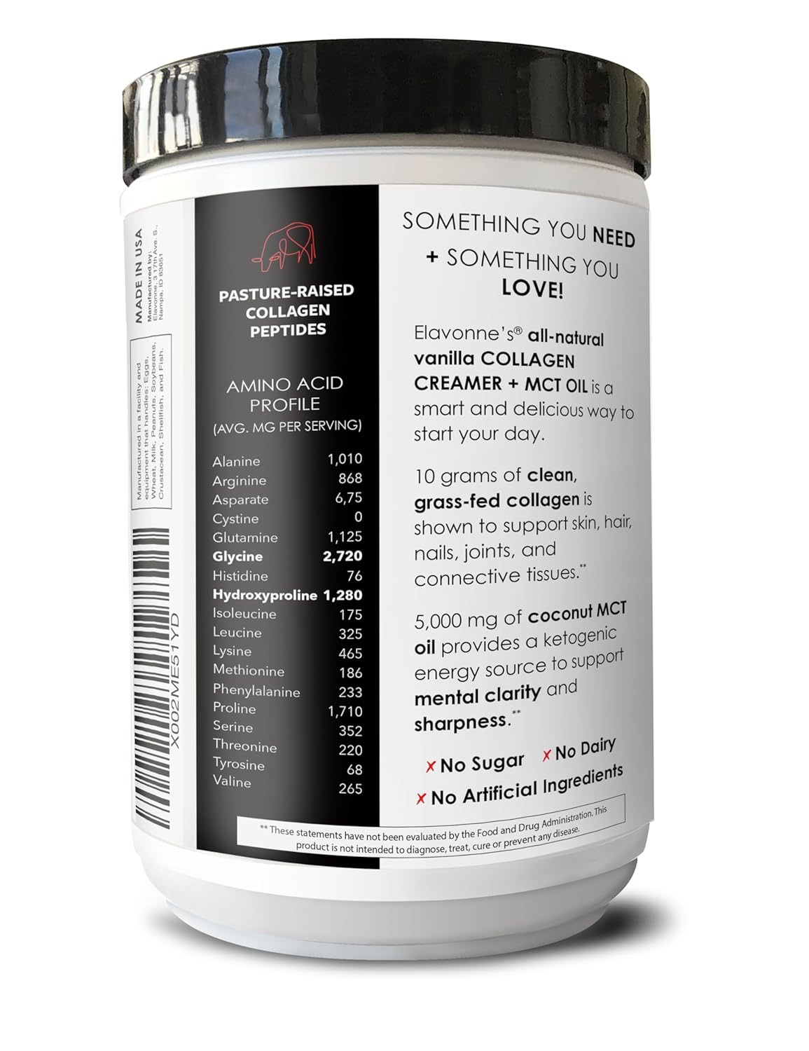 vanilla-collagen-creamer-with-mct-oil-for-coffee---grass-fed-protein-peptides---keto-paleo-friendly---supports-skin-joints-hair-nails---no-sugar---elavonne-7