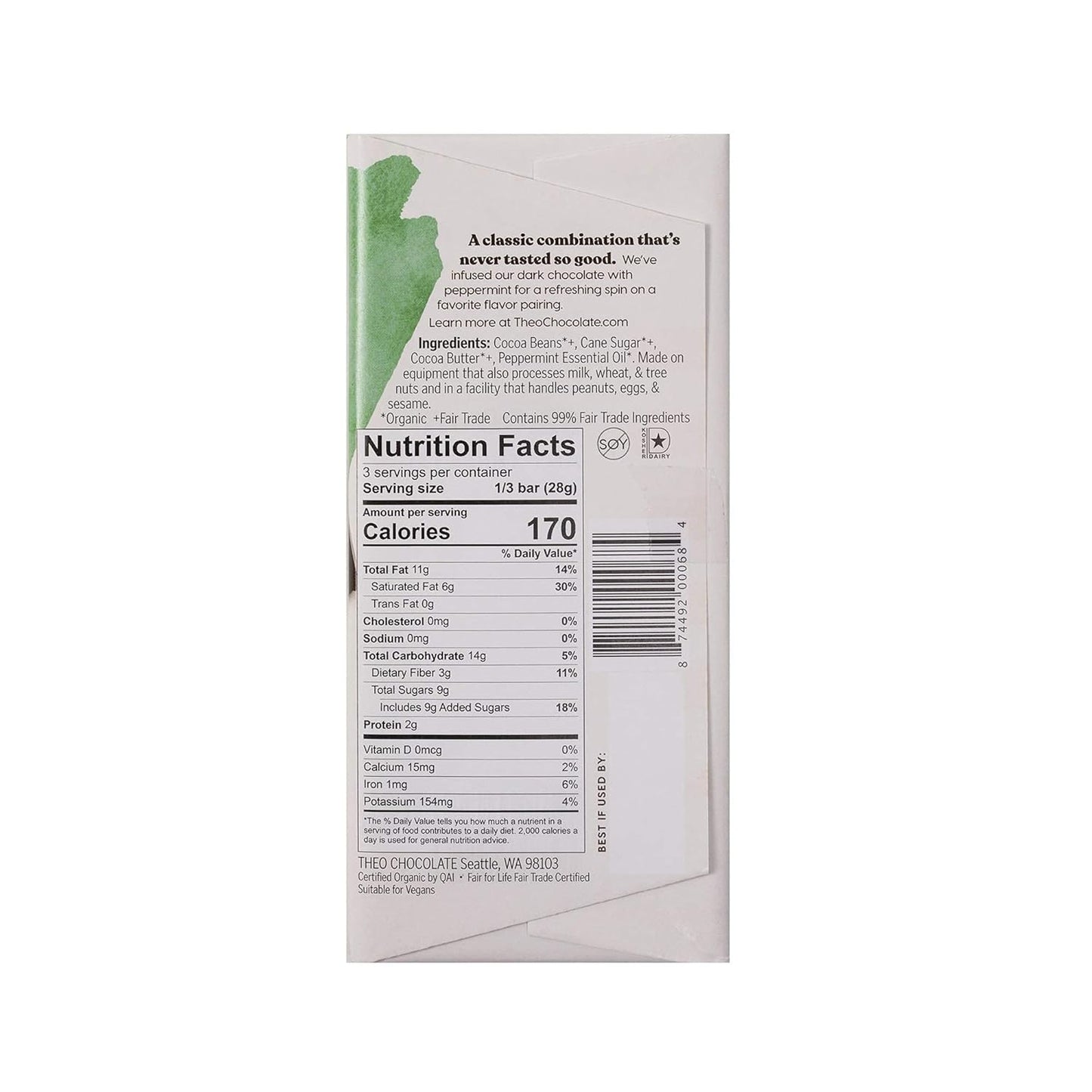 theo-mint-organic-dark-chocolate-bar---70-cacao---vegan---fair-trade---1-bar-2