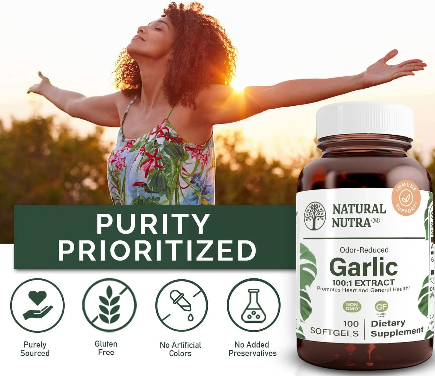 organic-odorless-garlic-oil-supplement-for-heart-and-skin-health---immune-support-cyclical-issues-body-fat-maintenance---500mg-allium-sativum-100-softgels-4