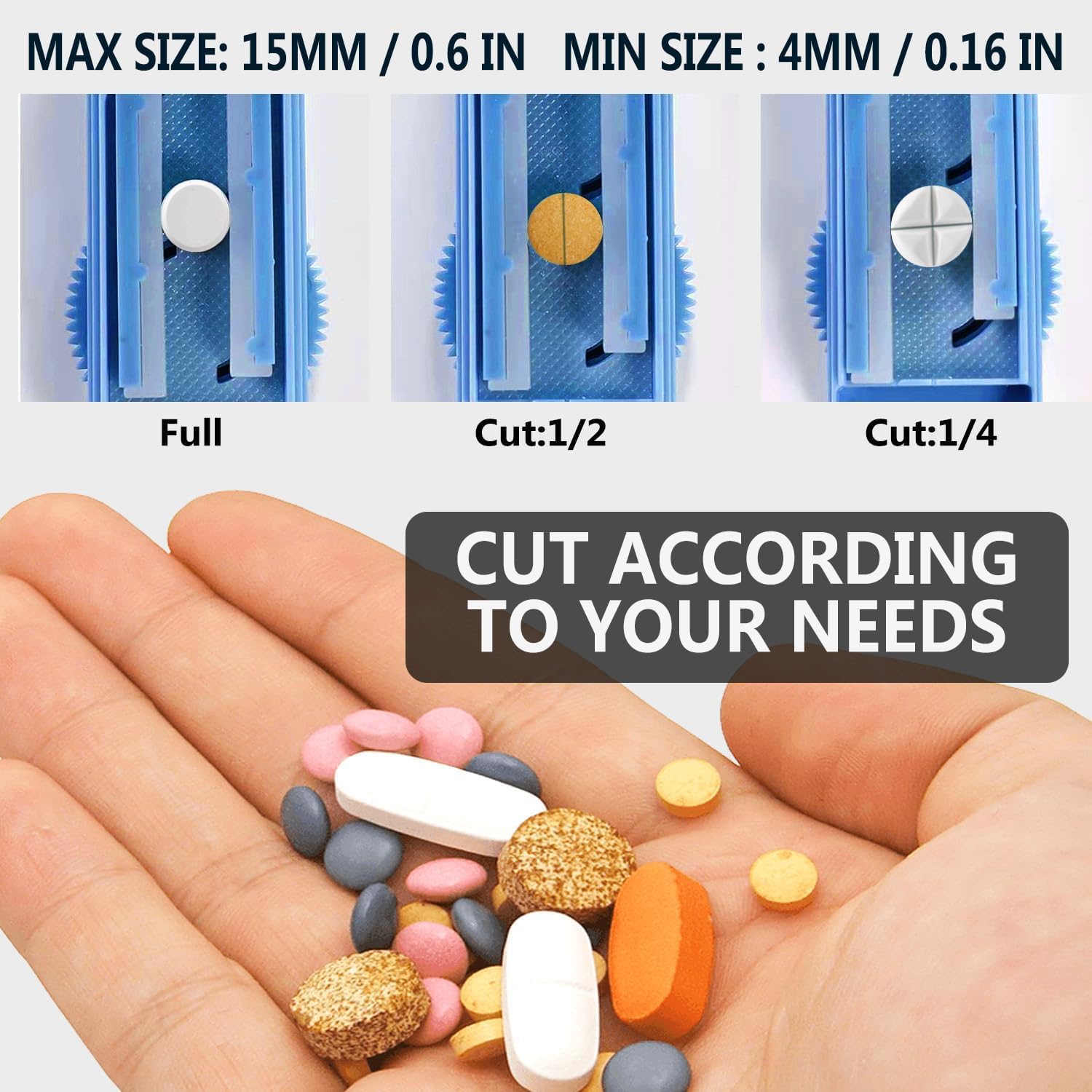 adjustable-pill-cutter-for-small-large-pills---sharp-blade-with-safety-guard---cut-multiple-pills-at-once---ideal-for-tiny-pills---klein-blue-2